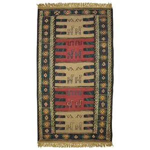 گلیم دستبافت دو متری کد 980742