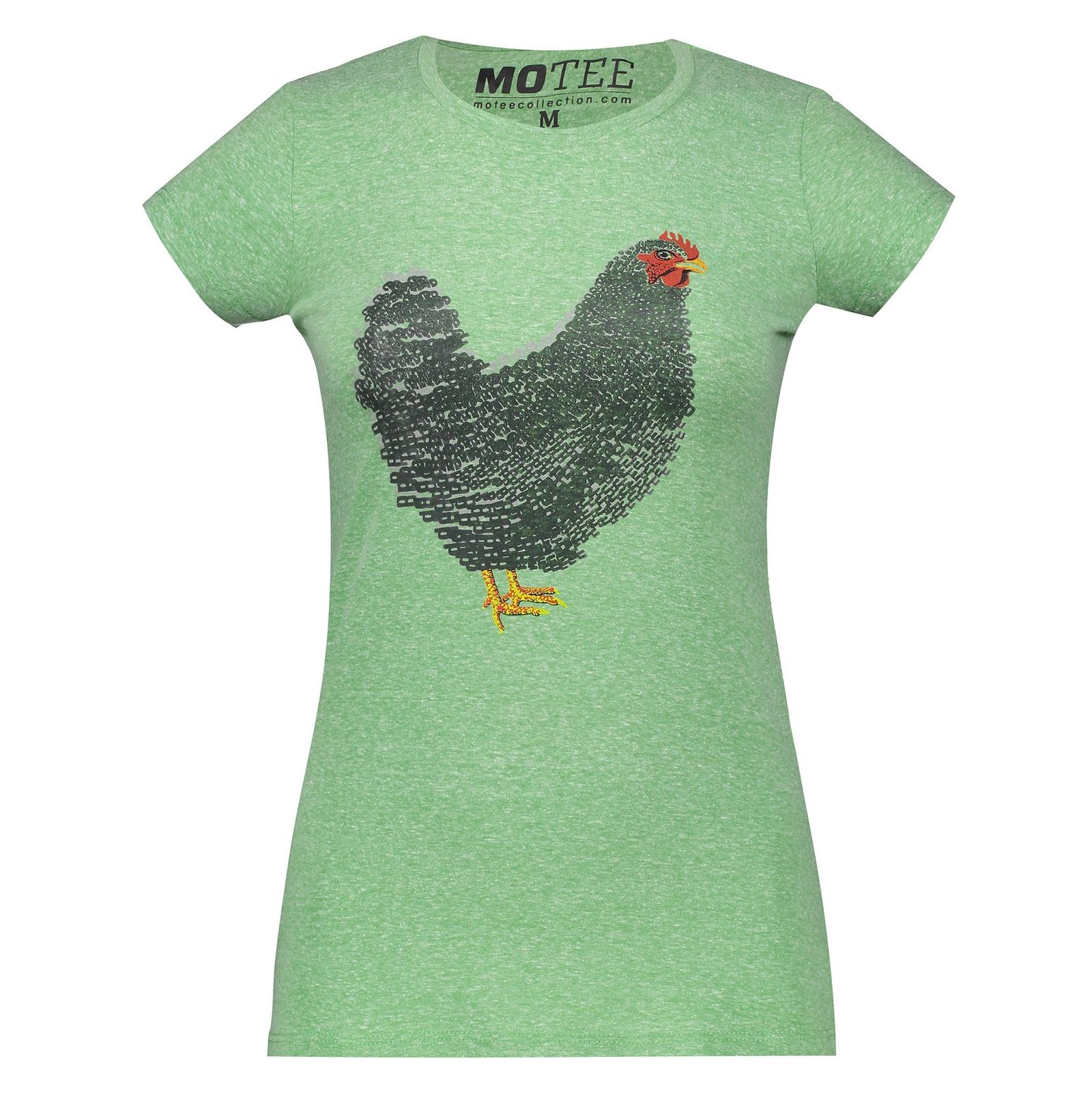 تی شرت یقه گرد زنانه - متی - سبز - 1