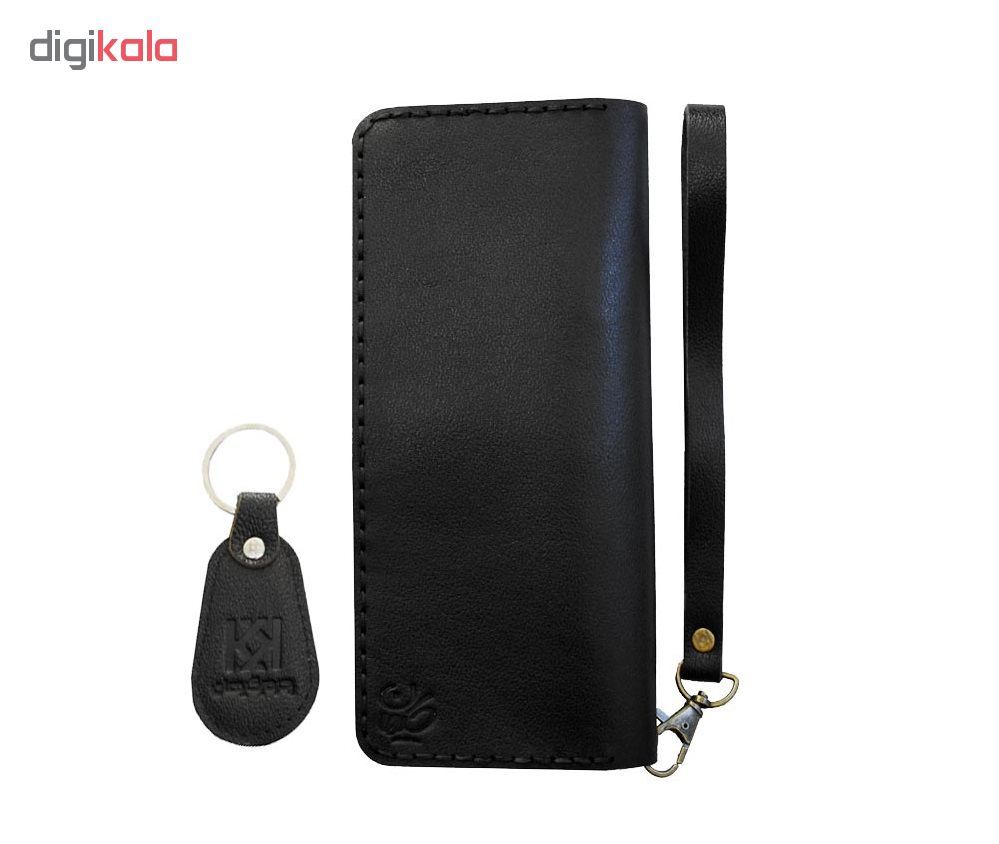 ست کیف پول و جاکلیدی چرمی کیهان کد K2 main 1 6
