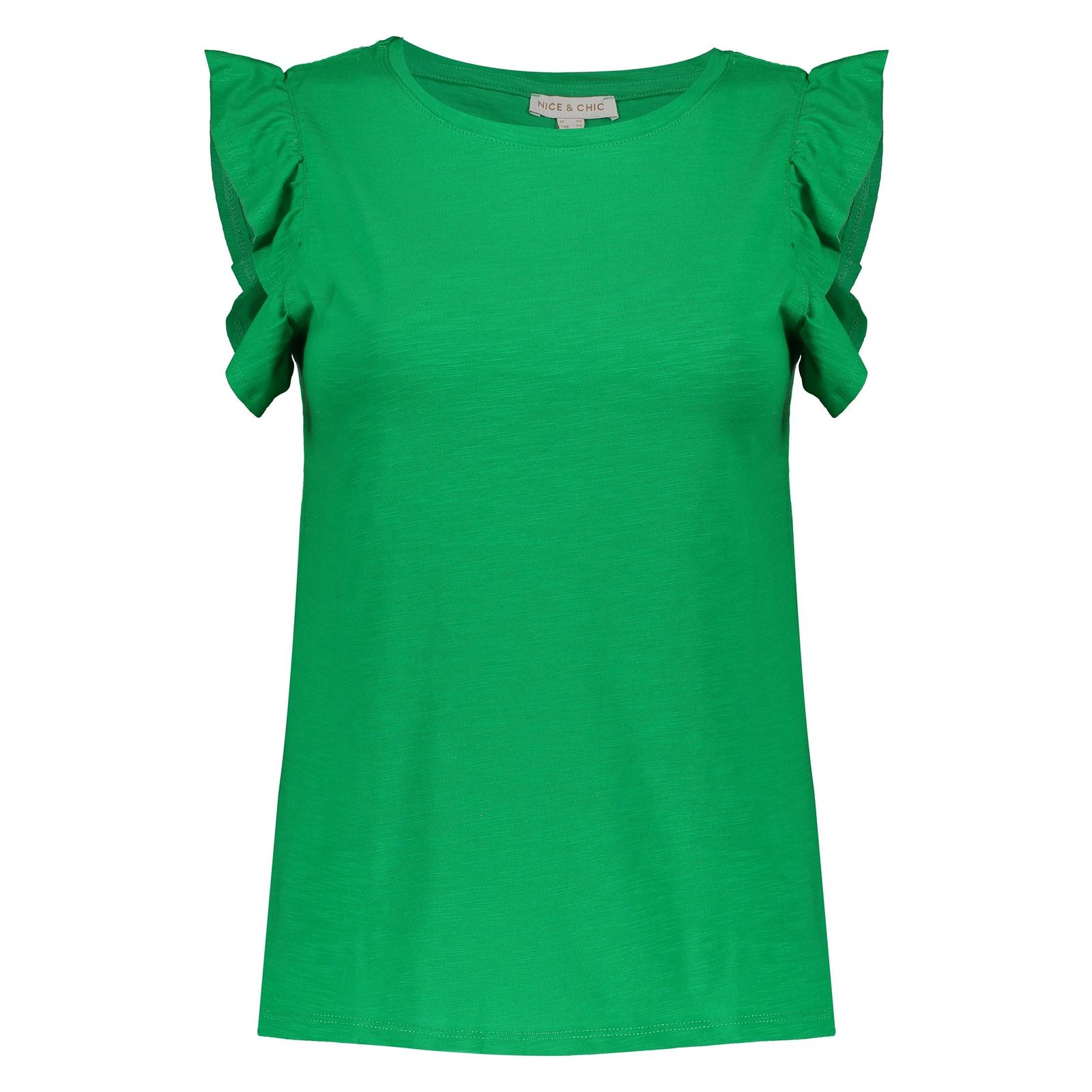 تی شرت نخی یقه گرد زنانه - یوپیم - سبز - 1