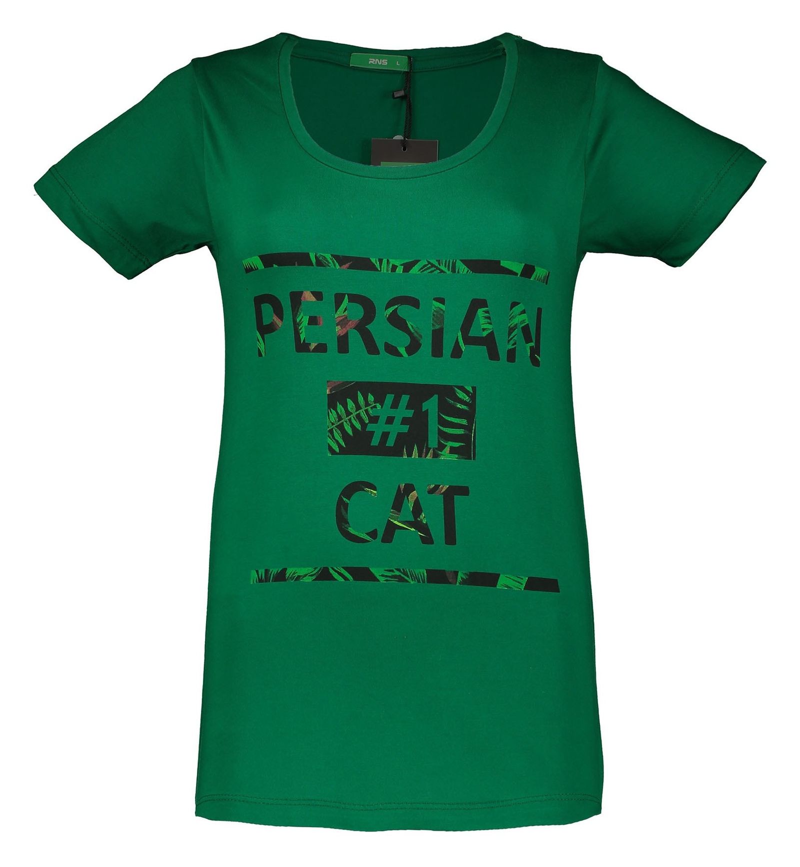 Women Cotton Round Neck T-Shirt - آر اِن اِس - سبز - 1