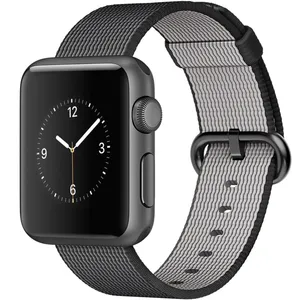ساعت هوشمند اپل واچ مدل 38mm Aluminum Case With Black Woven Nylon