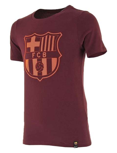 تی شرت نخی یقه گرد پسرانه FC Barcelona - نایکی