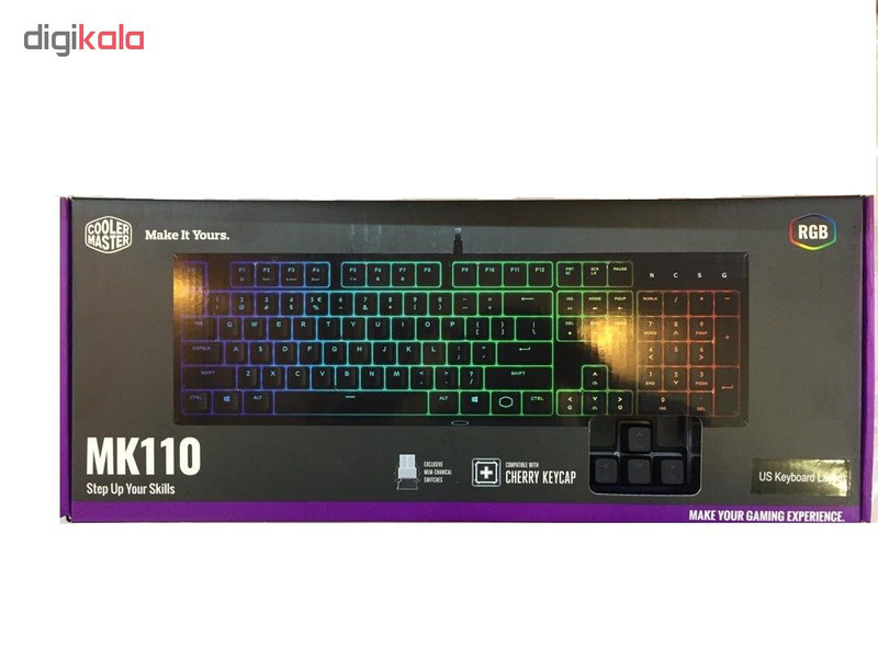 Cooler Master MK110 Gaming Tastatur Keyboard RGB LED-Beleuchtung