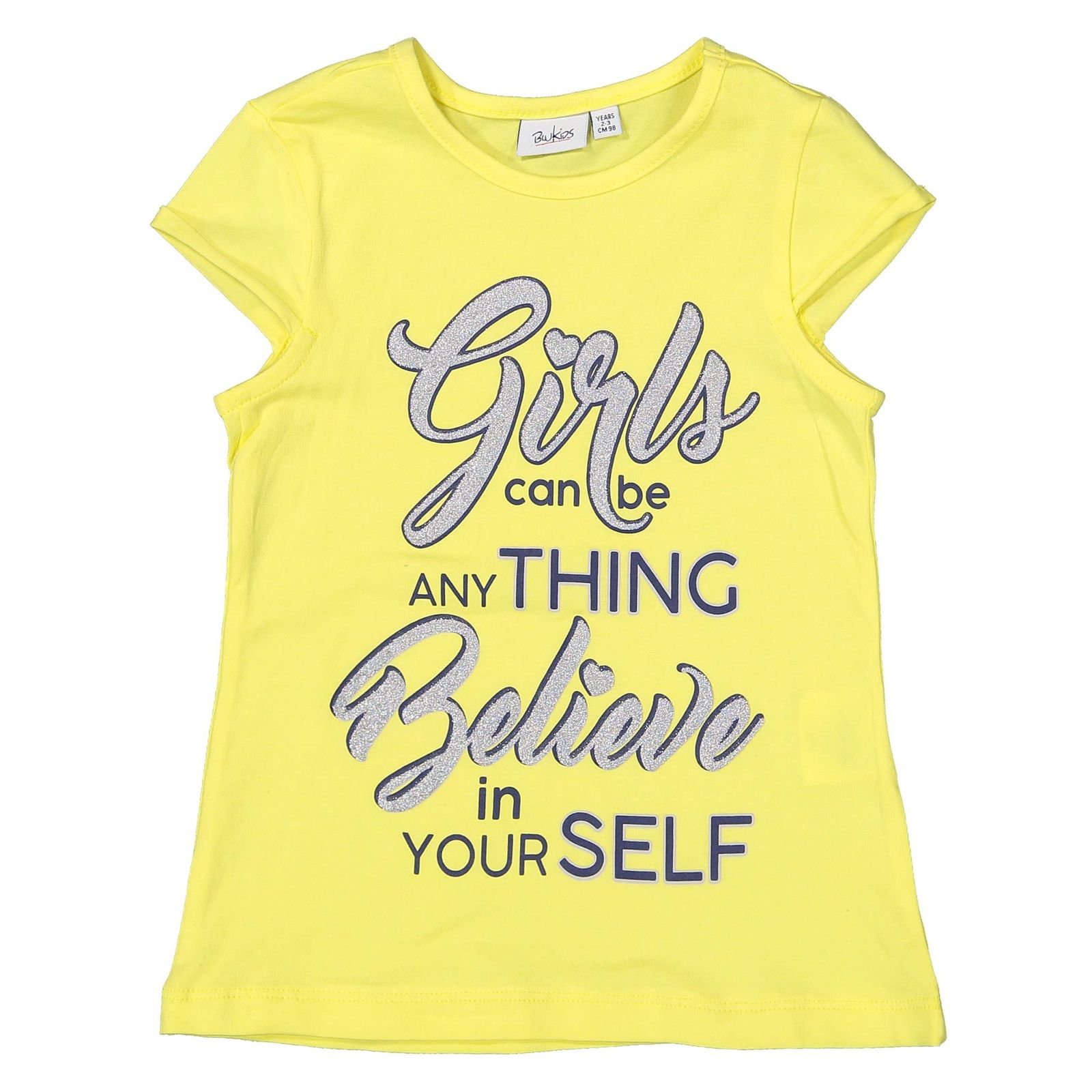 تی شرت و لگینگ نخی دخترانه - بلوکیدز - زرد/سرمه اي - 3