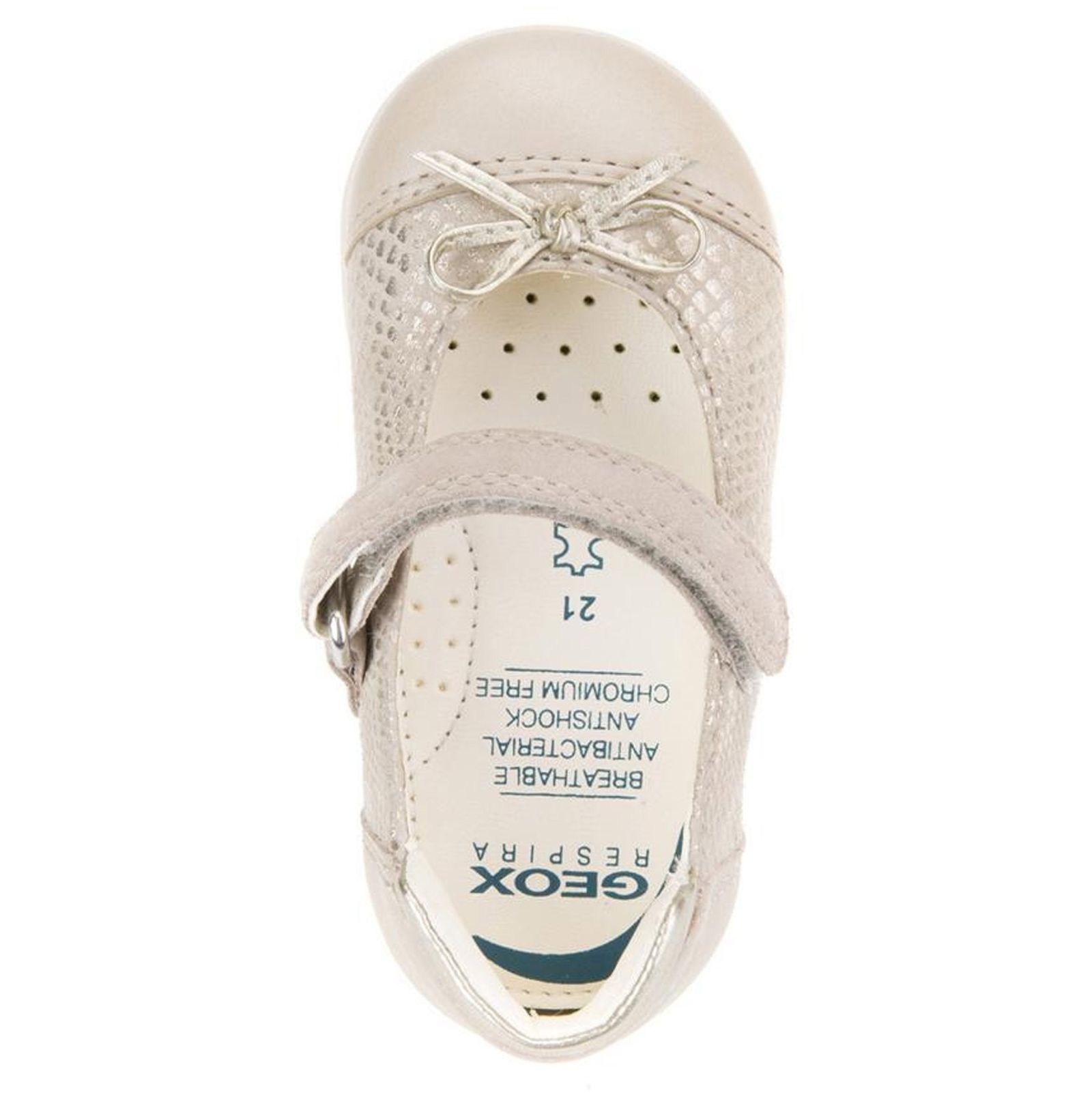 کفش چرم چسبی نوزادی دخترانه JODIE - جی اوکس - بژ - 3