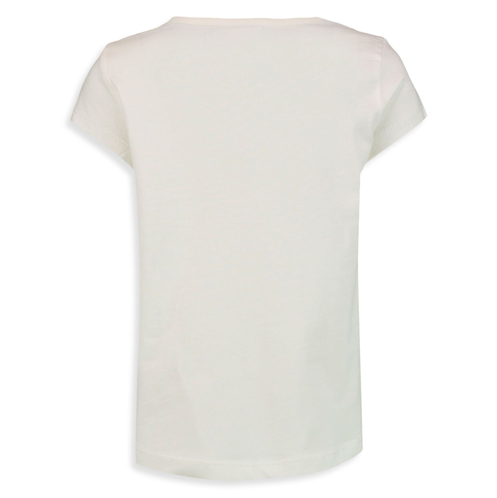 تی شرت نخی یقه گرد دخترانه - ال سی وایکیکی - سفيد - 3