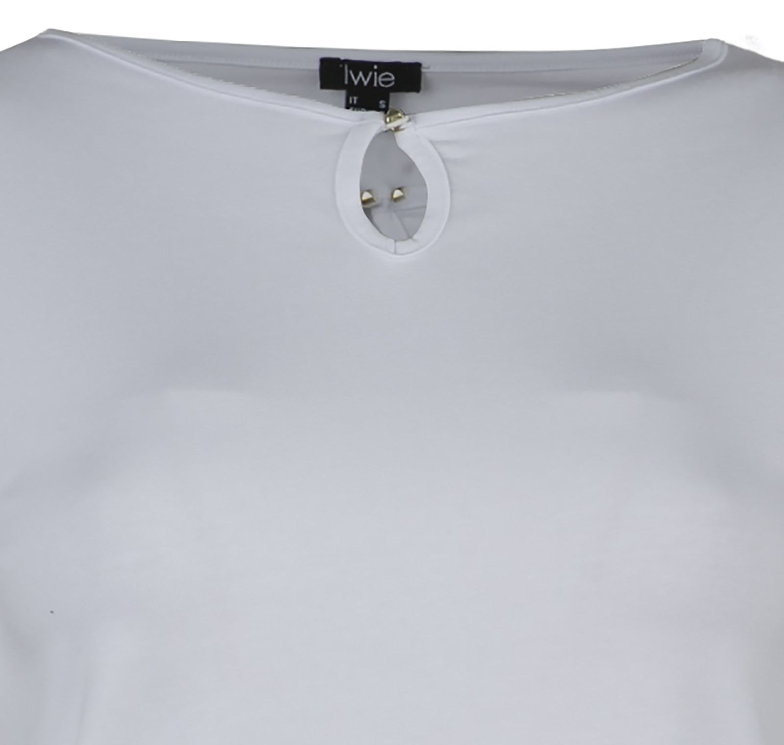 تی شرت نخی یقه گرد زنانه - یوپیم - سفيد - 6