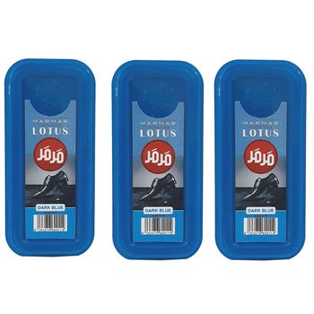 واکس براق کننده کفش مرمر لوتوس کد sg0051 بسته 3 عددی