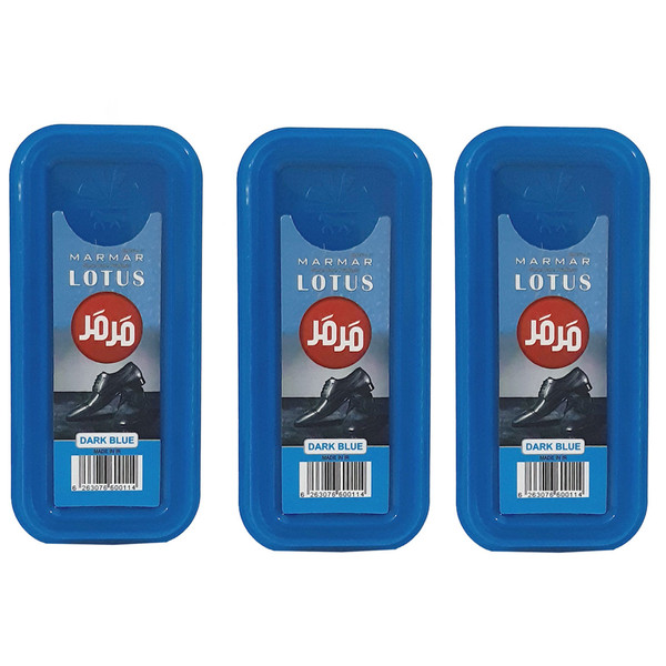 واکس براق کننده کفش مرمر لوتوس کد sg0051 بسته 3 عددی
