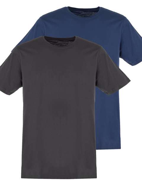 تی شرت نخی یقه گرد مردانه بسته 2 عددی - یوپیم