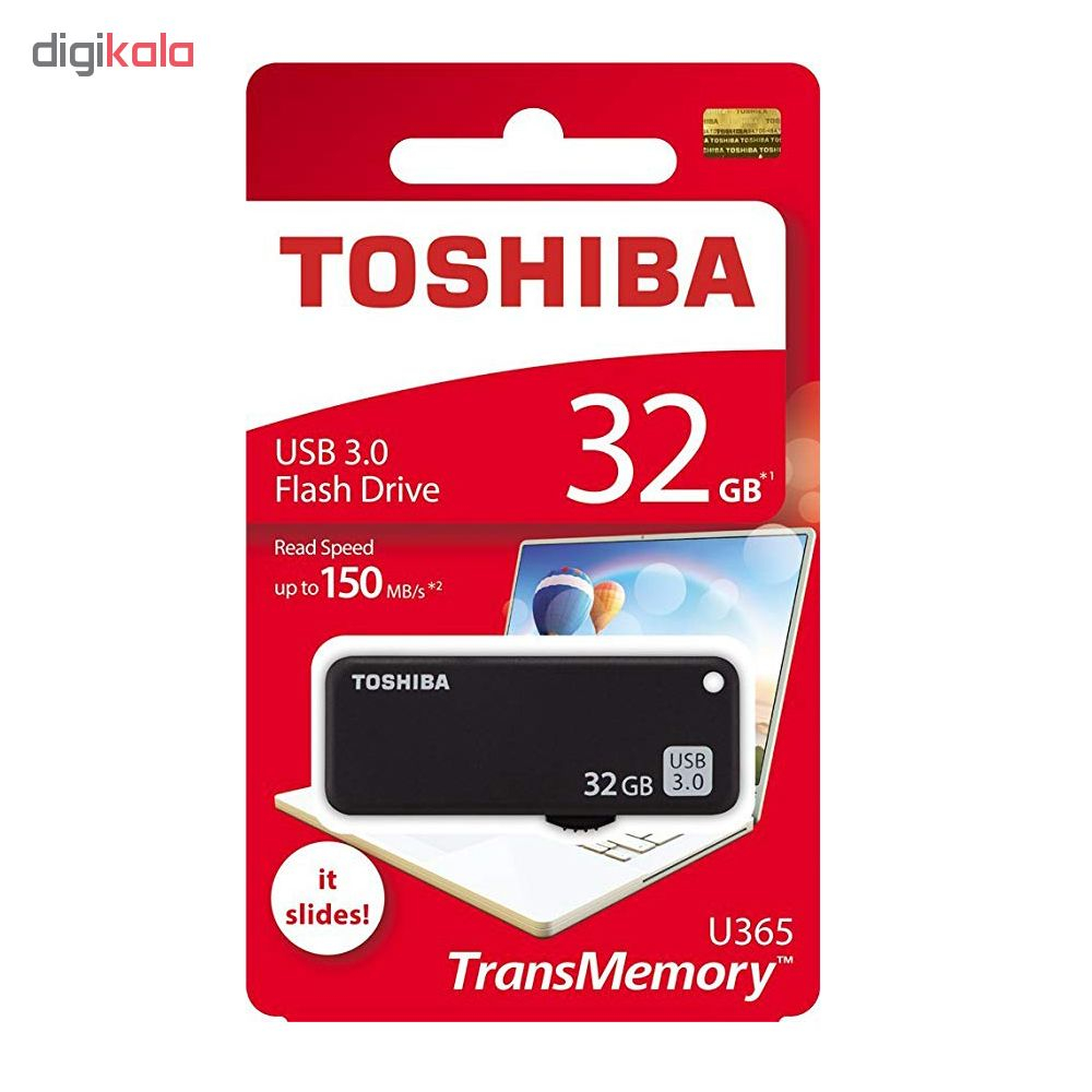 فلش مموری توشیبا مدل U365 ظرفیت 32 گیگابایت