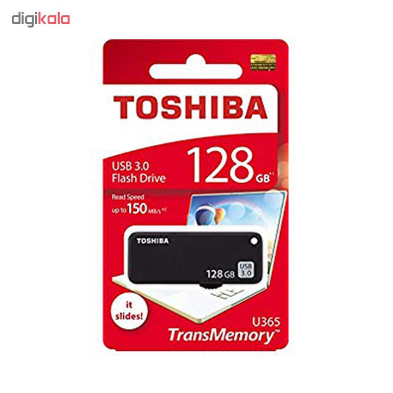فلش مموری توشیبا مدل U365 ظرفیت 128 گیگابایت 1