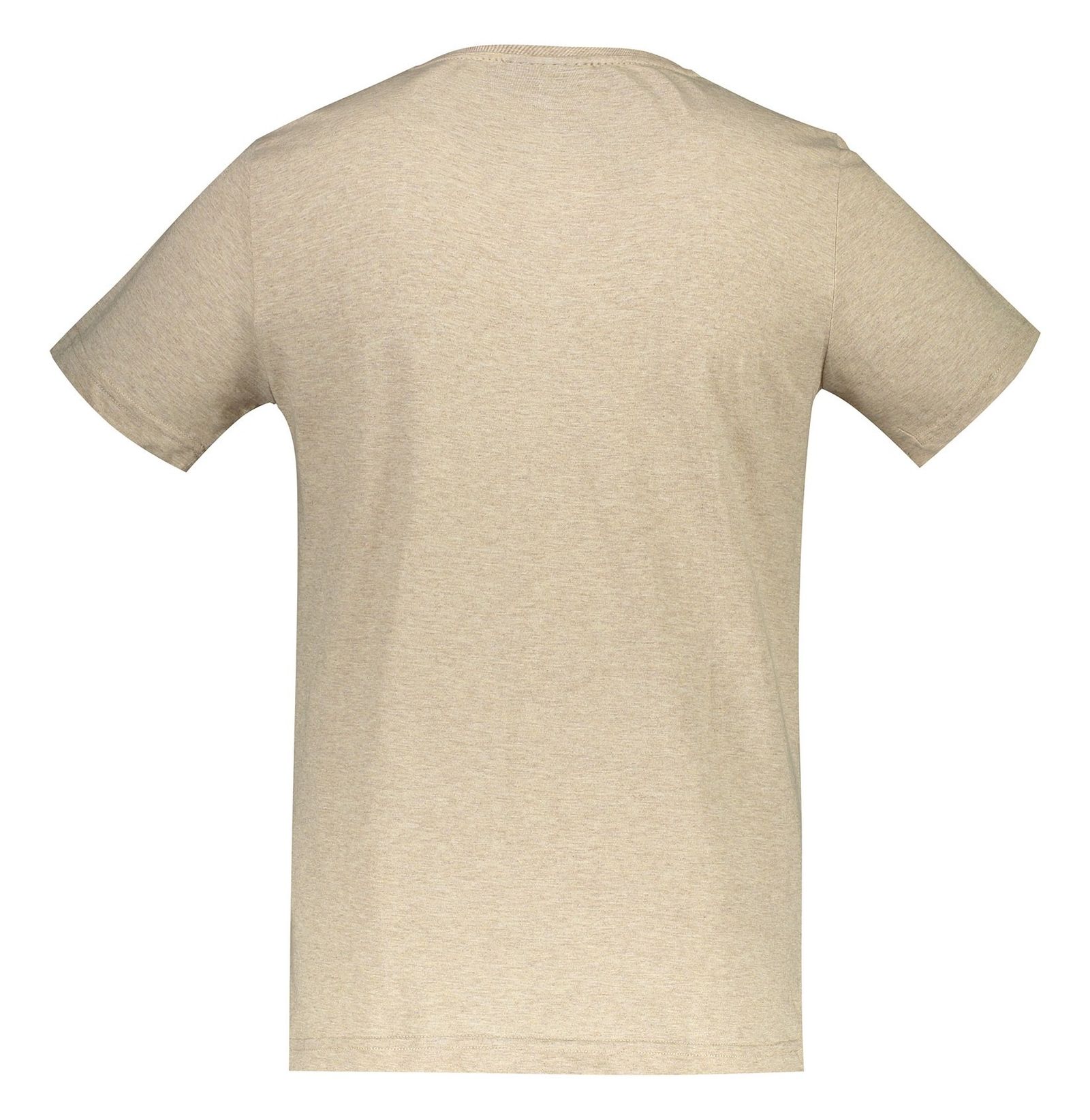 تی شرت نخی یقه گرد مردانه - جامه پوش آرا - کرم - 3
