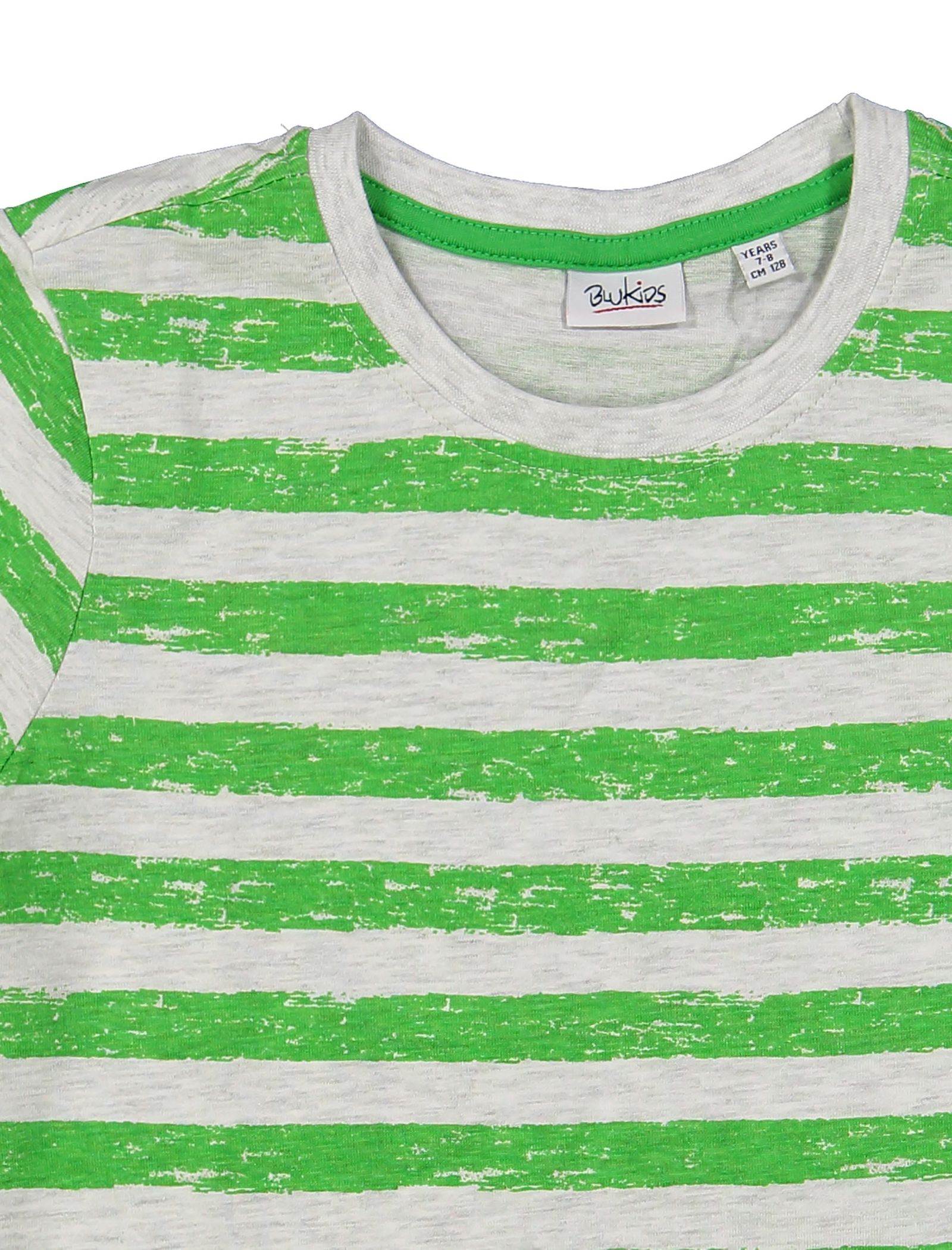 تی شرت نخی یقه گرد پسرانه - بلوکیدز - سبز - 4