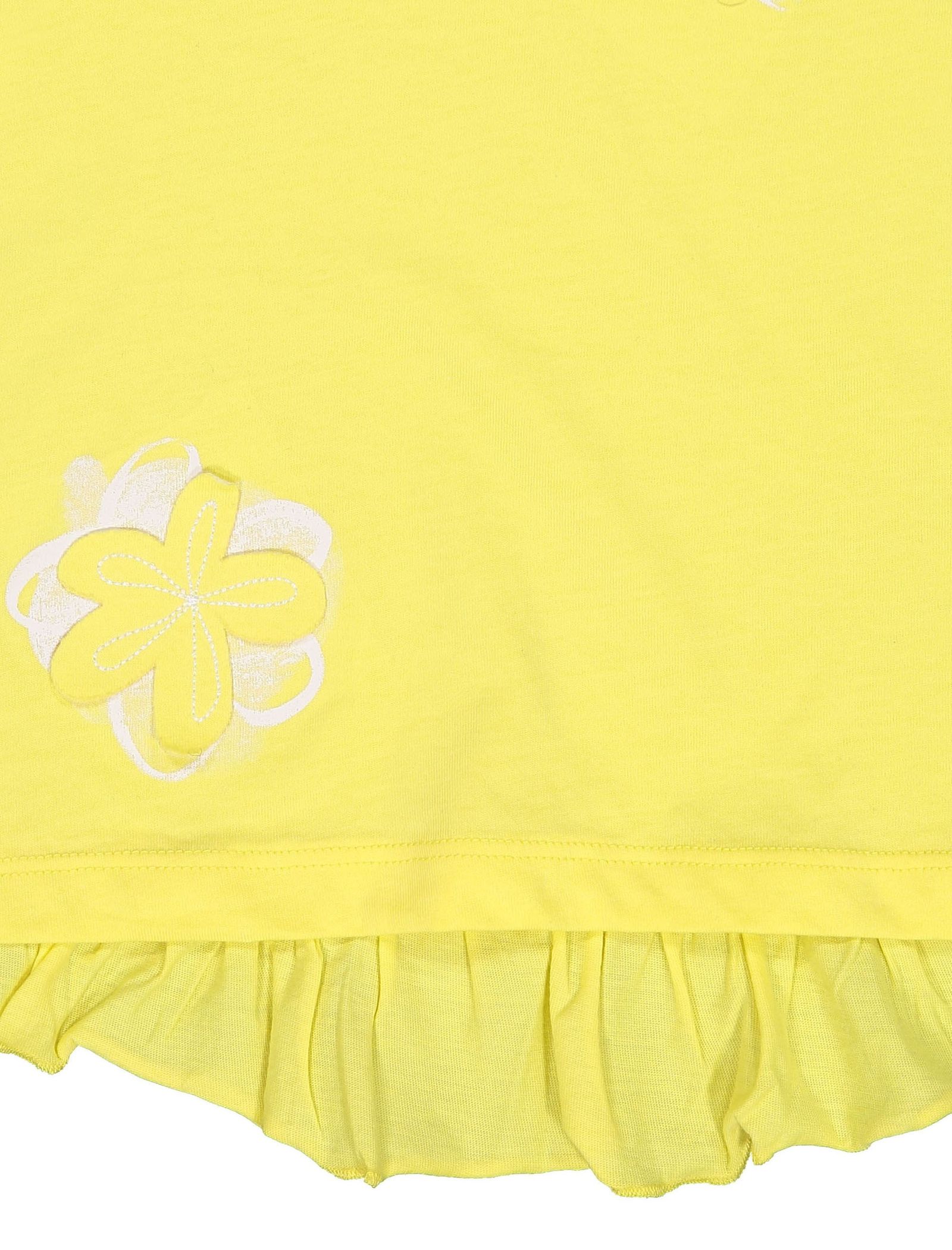 تی شرت نخی دخترانه - بلوکیدز - زرد - 4