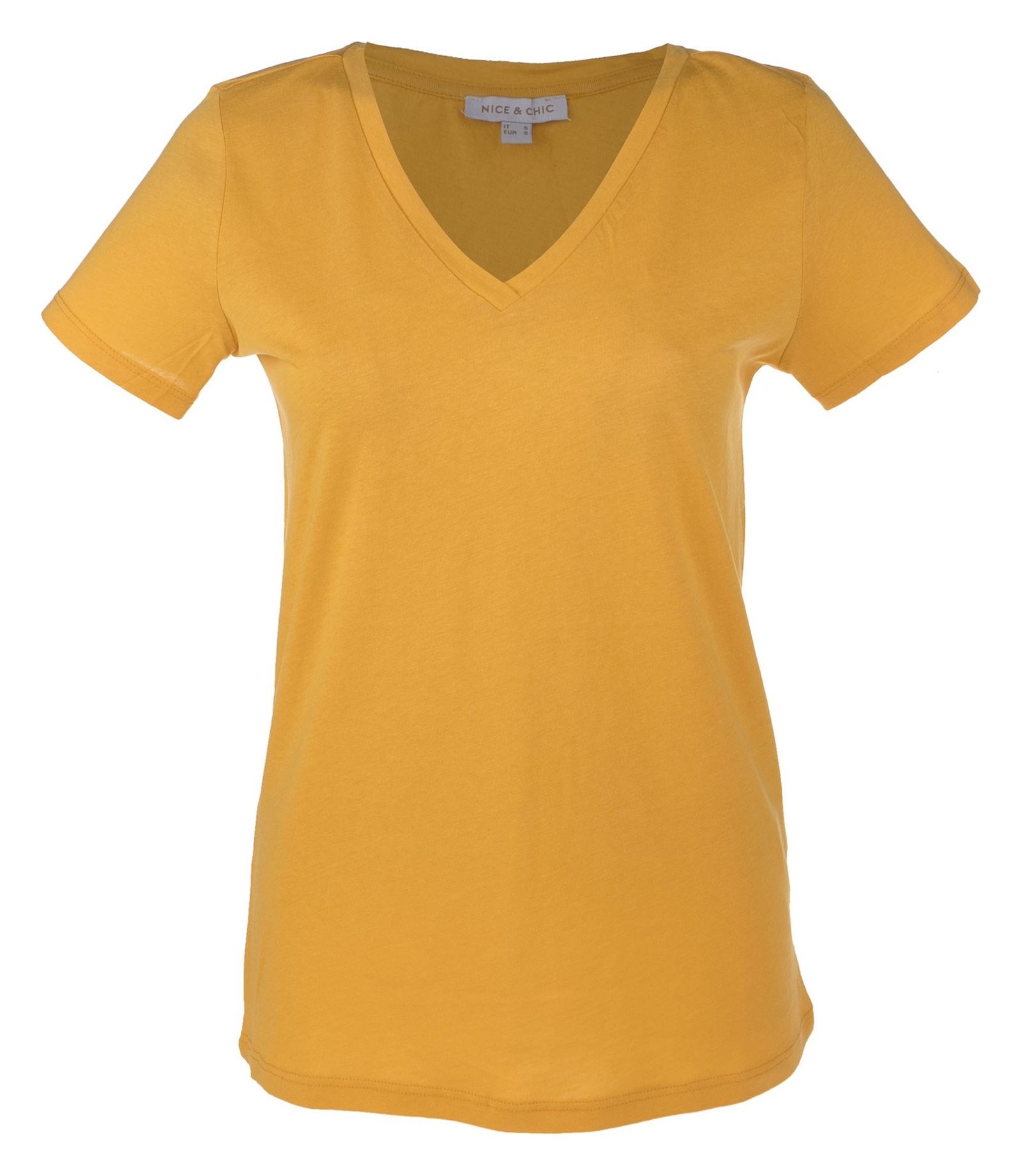 تی شرت نخی زنانه - یوپیم - زرد - 1