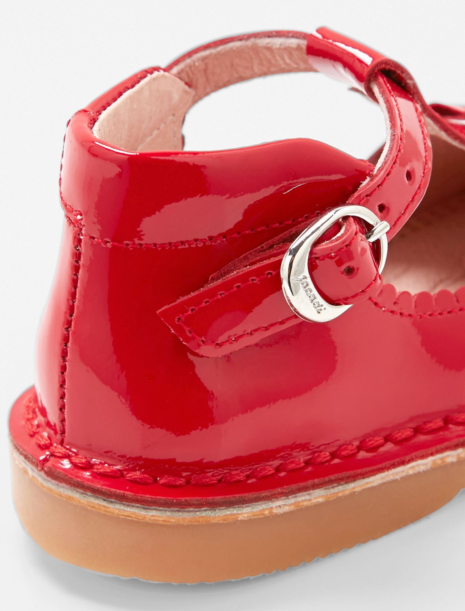کفش چرم نوزادی دخترانه Souris - جاکادی - قرمز - 6