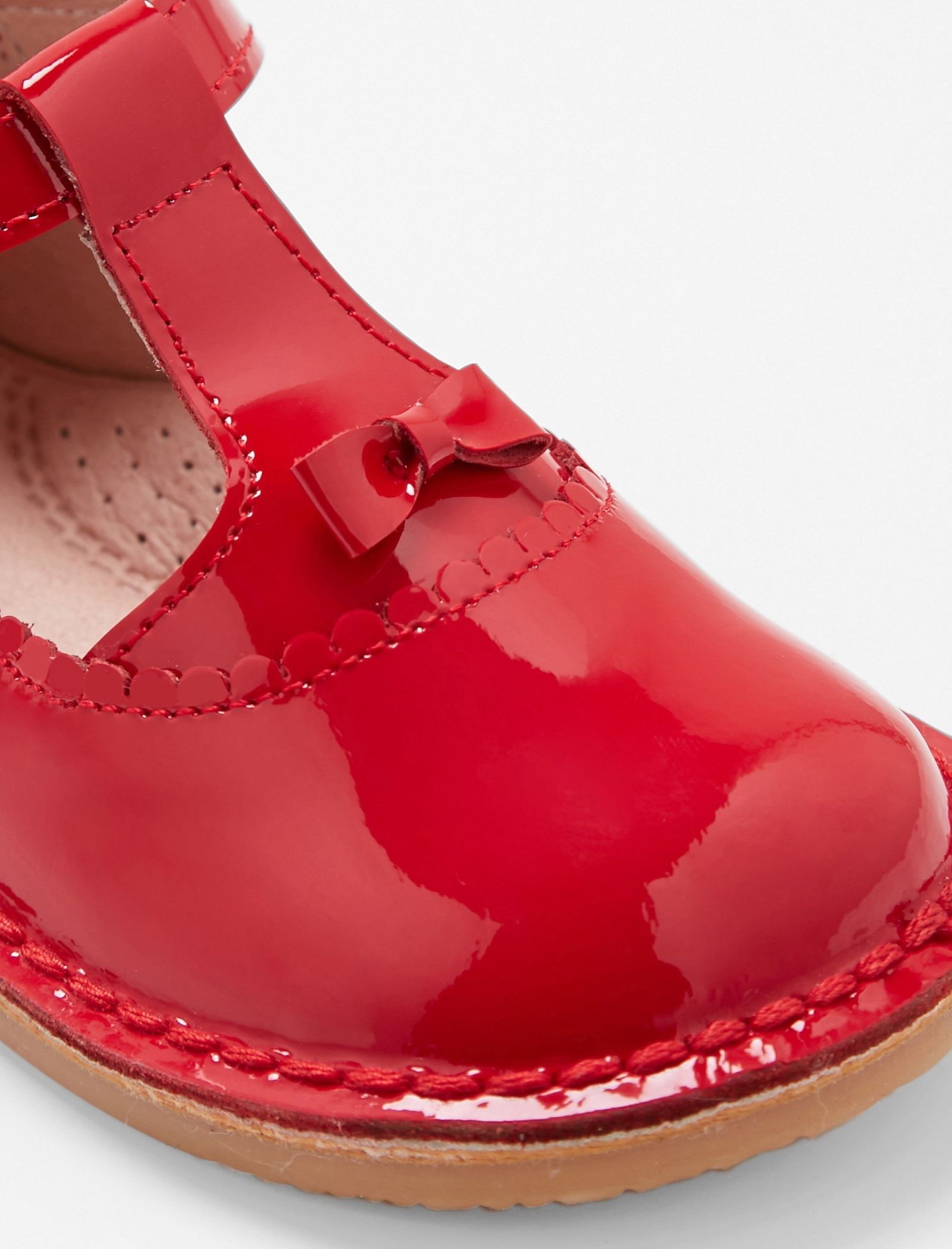 کفش چرم نوزادی دخترانه Souris - جاکادی - قرمز - 8