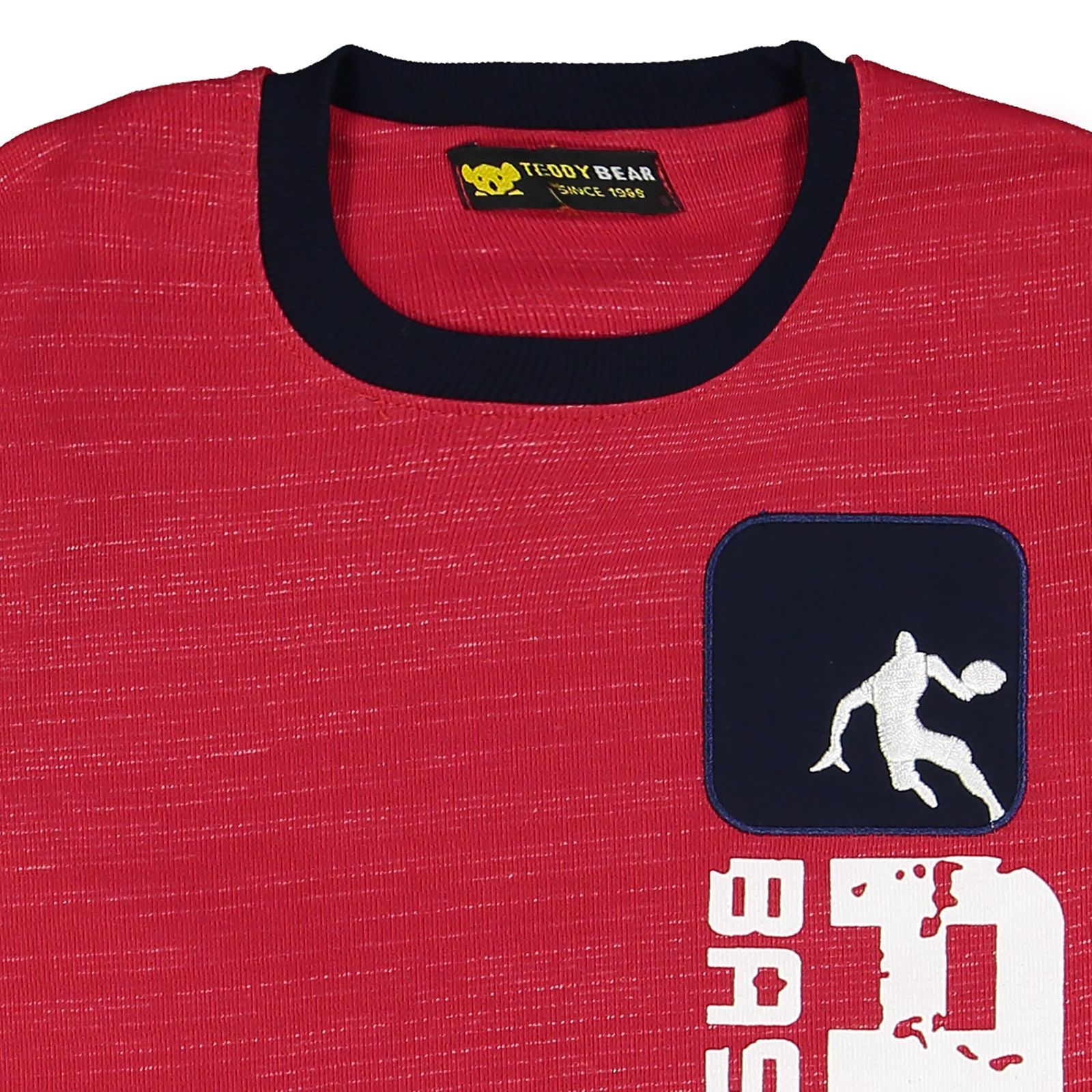 تی شرت و شلوار نخی پسرانه Basketball - خرس کوچولو - قرمز/سرمه اي - 5