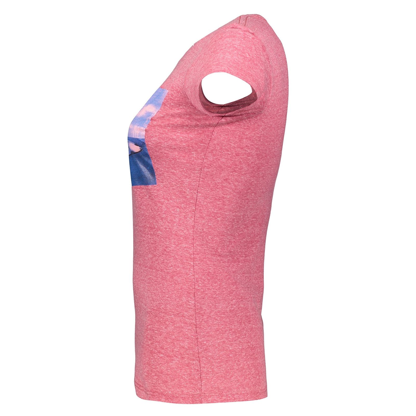 تی شرت یقه گرد زنانه - متی - آبي روشن - 9