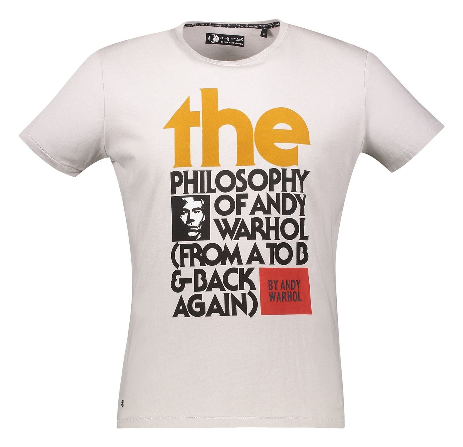 تی شرت نخی یقه گرد مردانه PHIILOSOPHY - پپه جینز - طوسي - 1