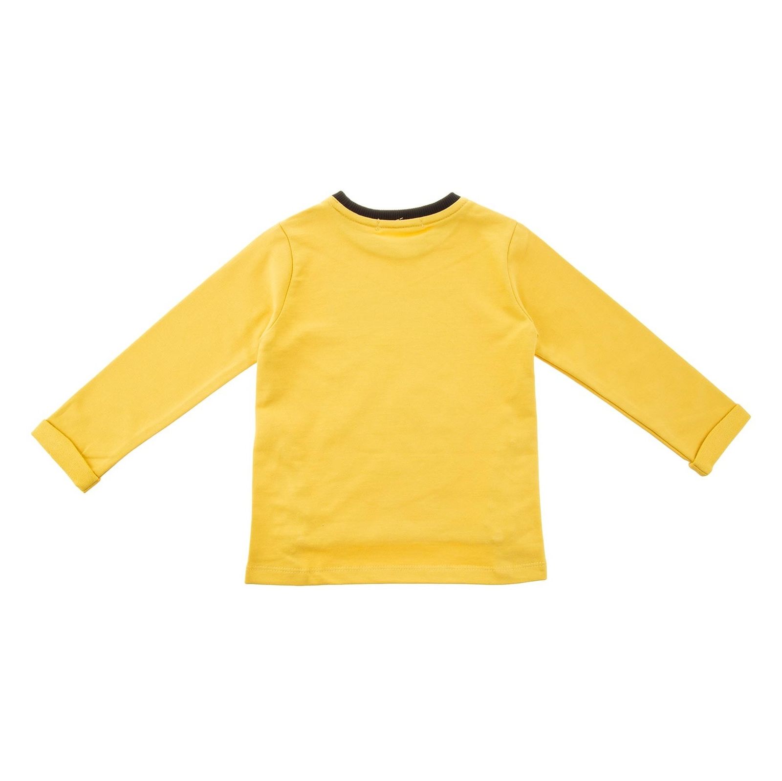 تی شرت نخی یقه گرد پسرانه - پیانو - زرد - 3