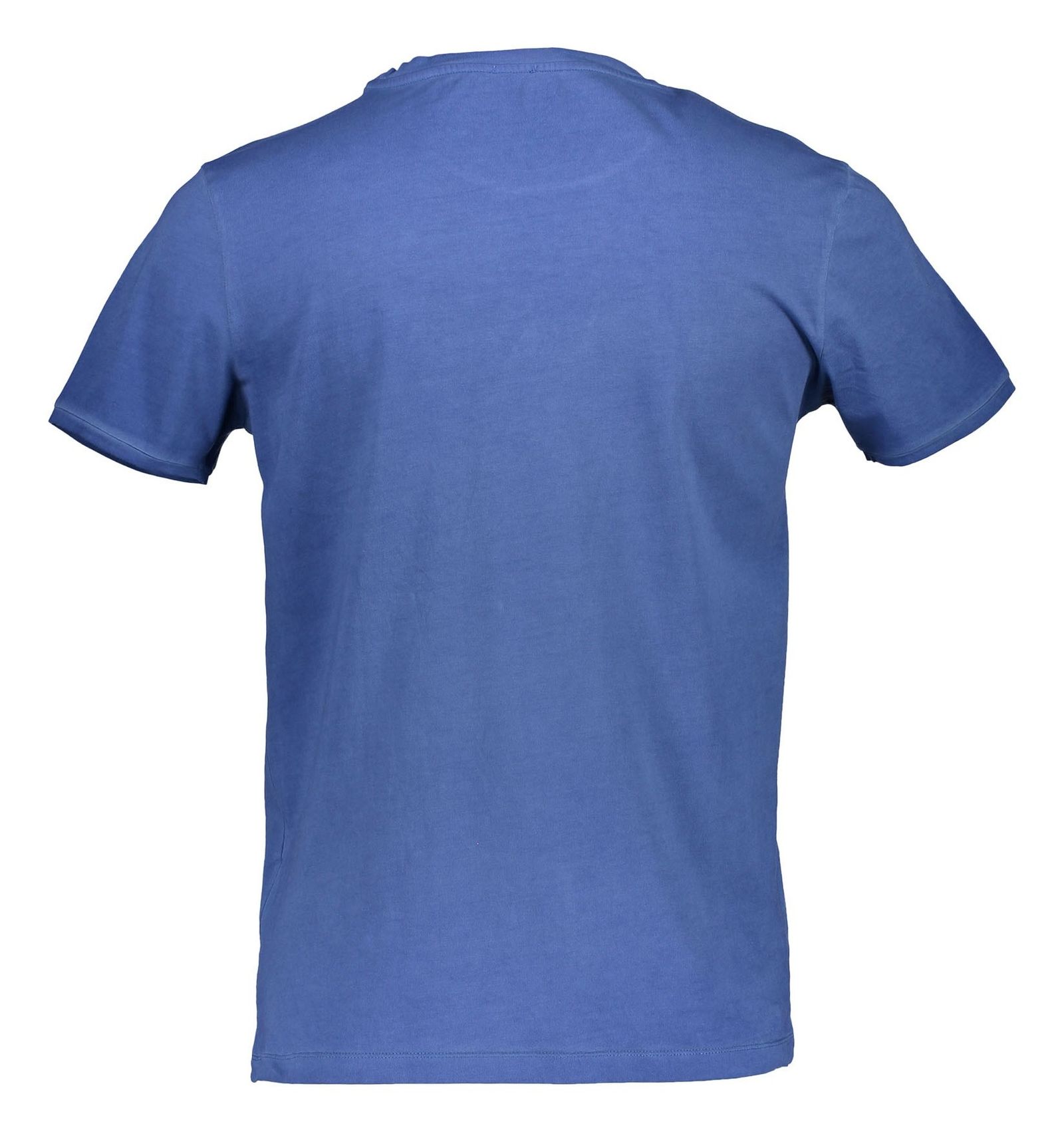 تی شرت نخی یقه گرد مردانه Tomlouis - باس اورنج - آبي - 3