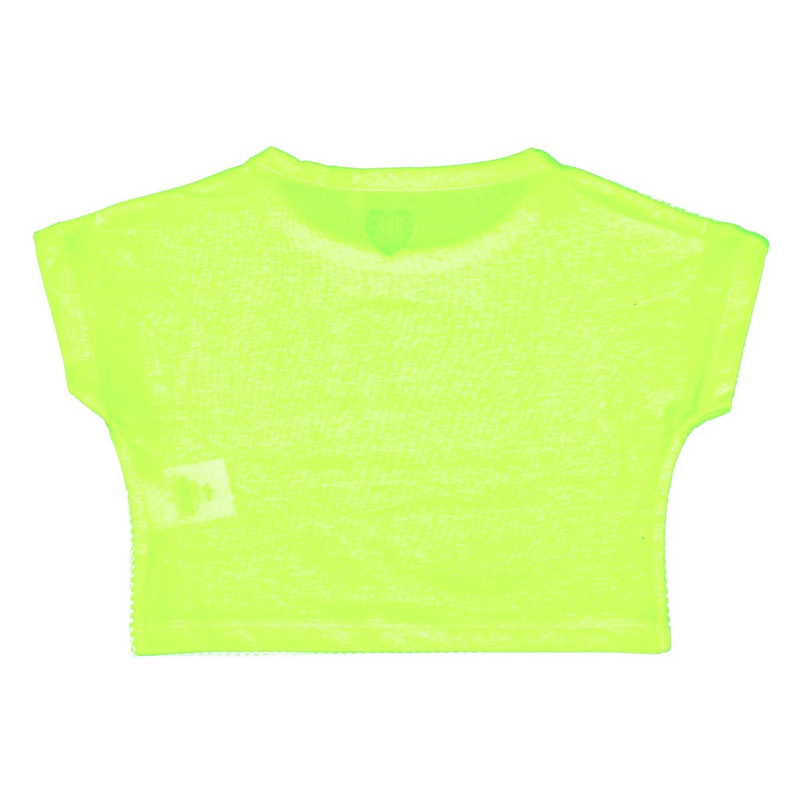 تی شرت نخی یقه گرد دخترانه - بلوکیدز - زرد - 7