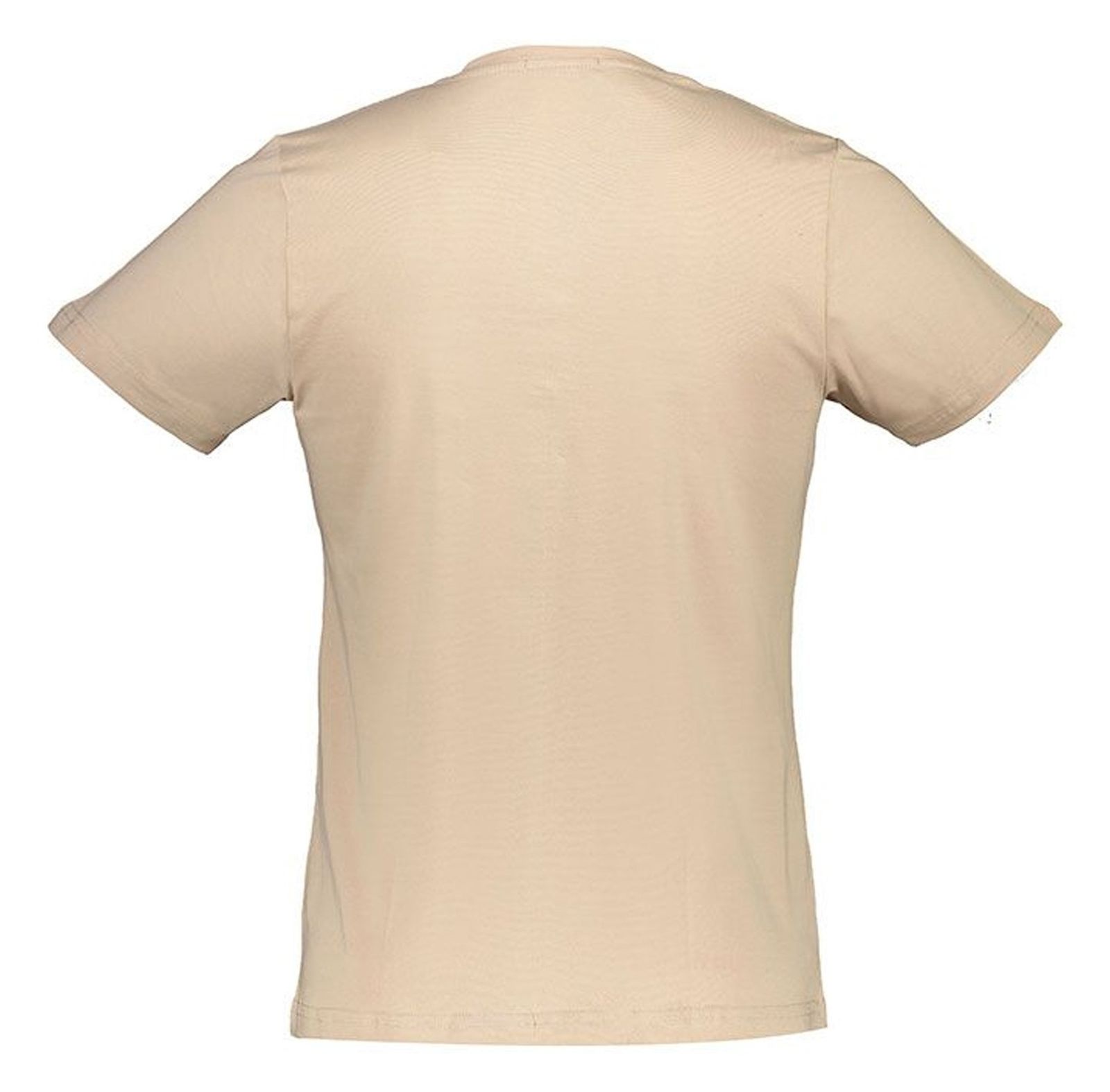 تی شرت نخی یقه گرد مردانه - آر اِن اِس - کرم - 3