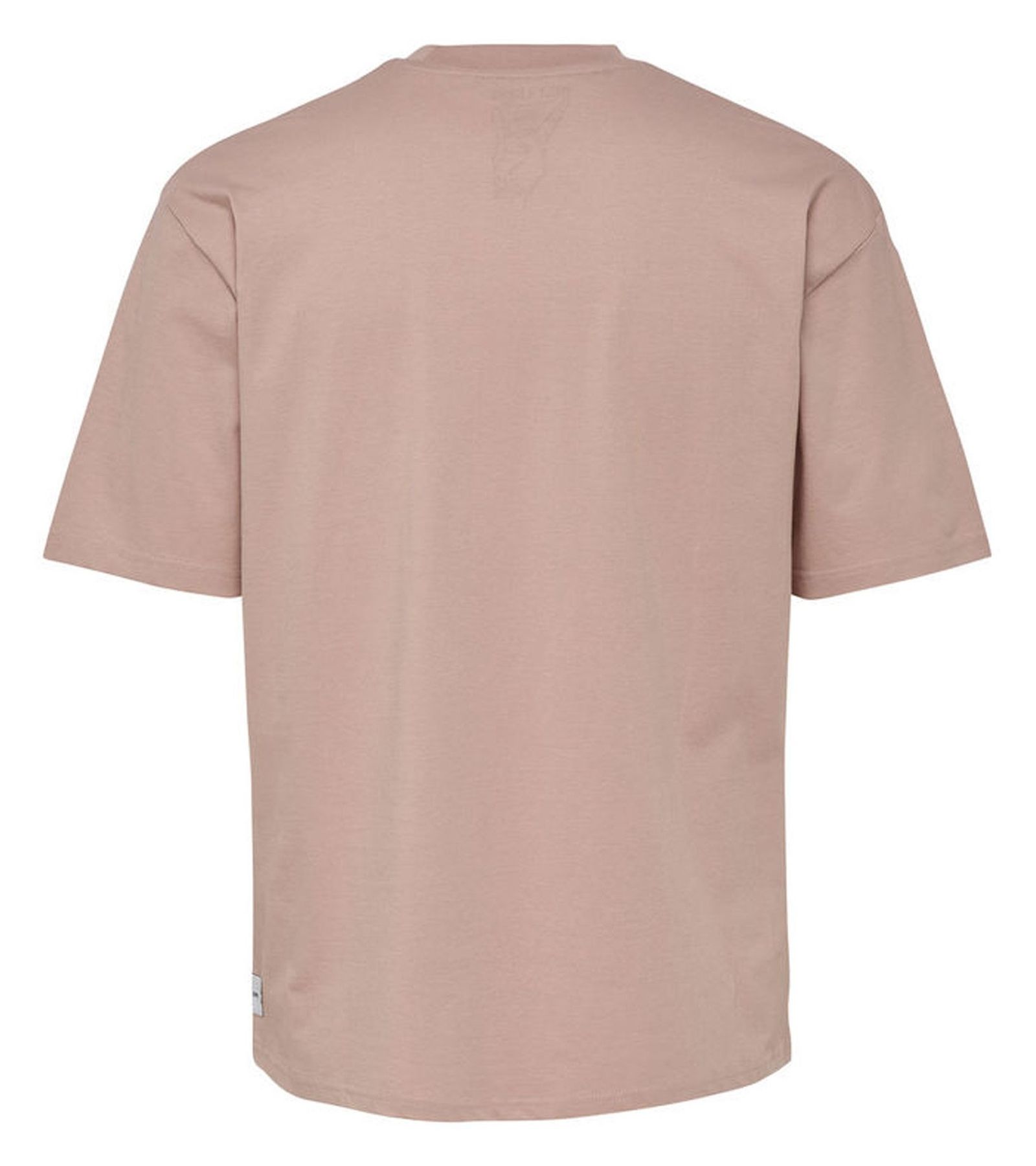 تی شرت نخی یقه گرد مردانه - اونلی اند سانز - صورتي - 4