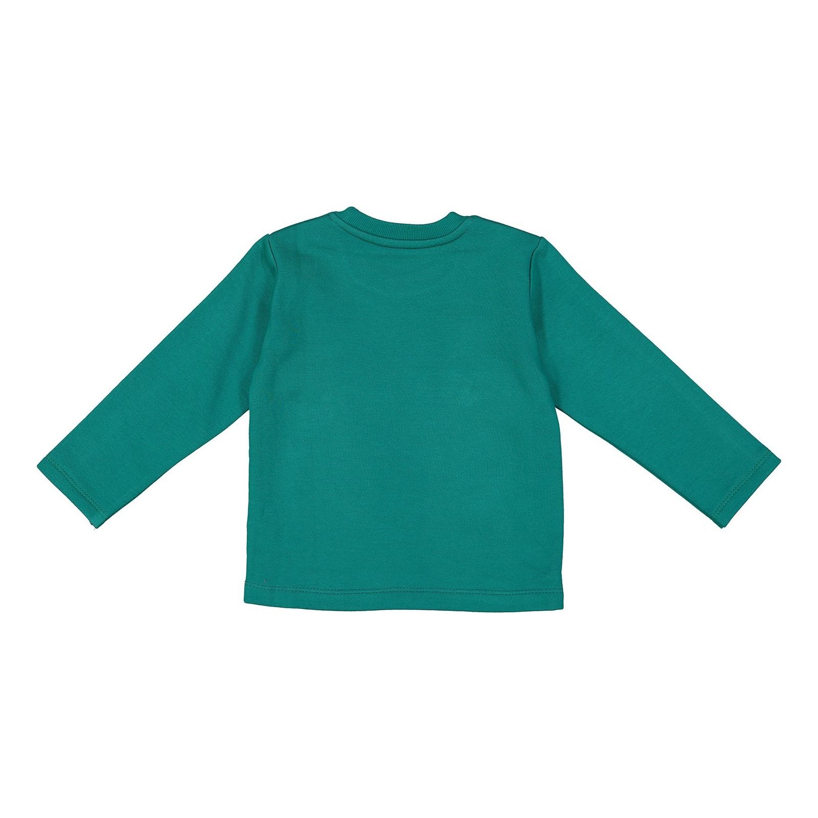 تی شرت و شلوار نخی پسرانه - سون پون - سبز  - 4