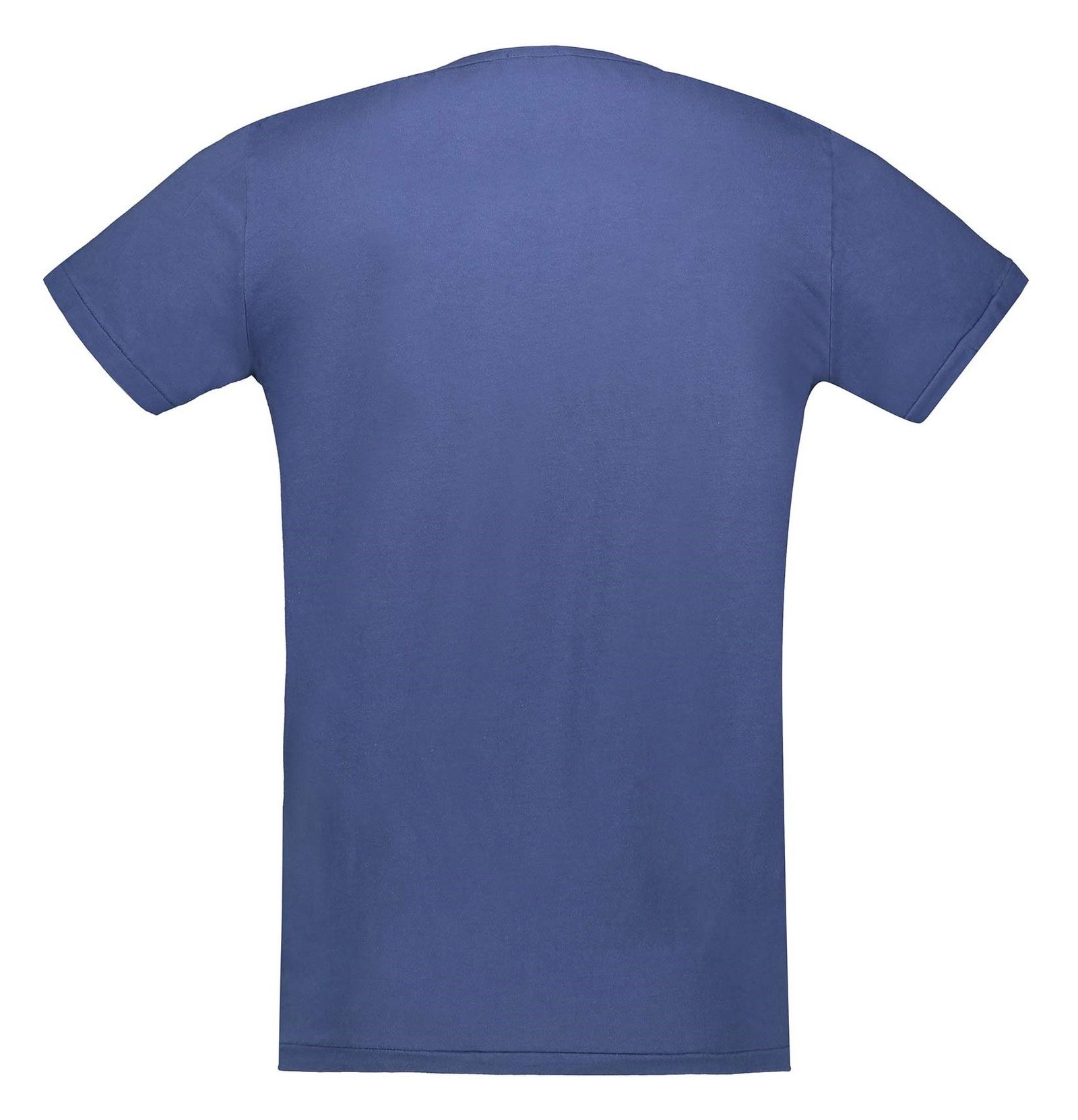 تی شرت نخی یقه گرد مردانه CUSTARD - پپه جینز - سرمه اي - 3