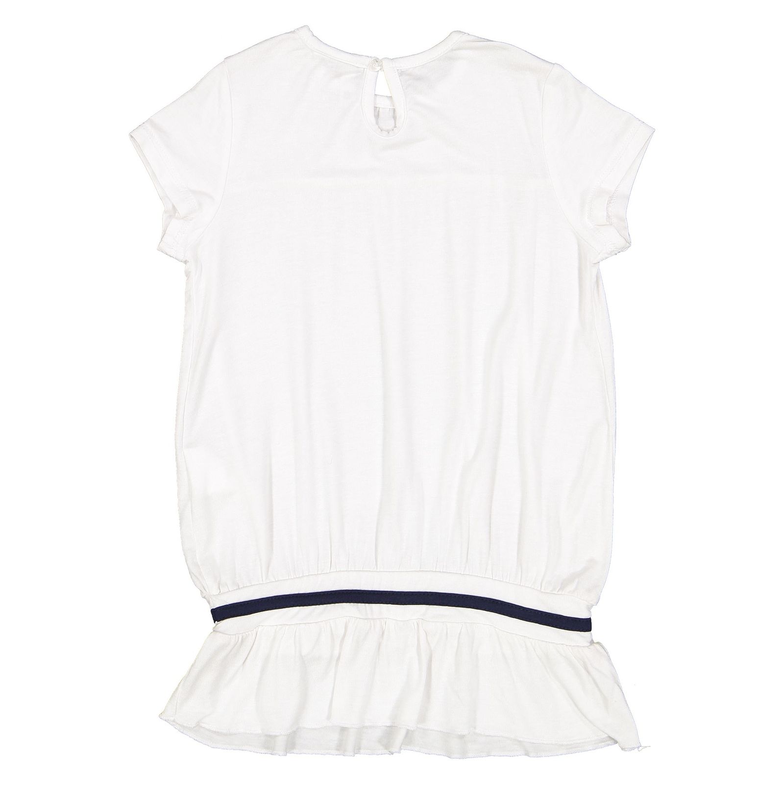 تی شرت ویسکوز یقه گرد دخترانه - ایدکس - سفيد - 3