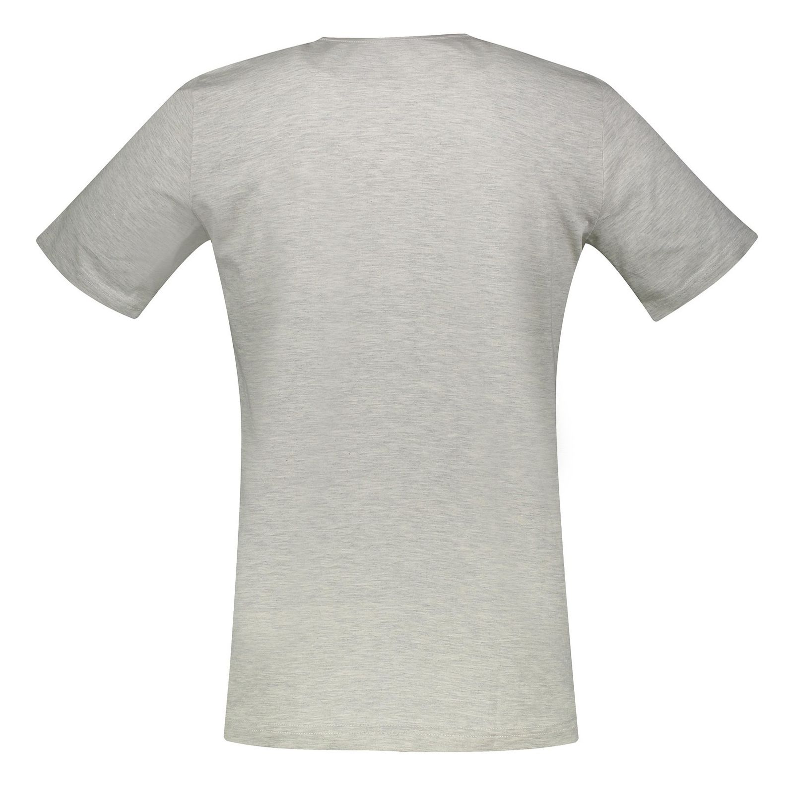 تی شرت نخی یقه هفت مردانه - جامه پوش آرا - طوسي - 3