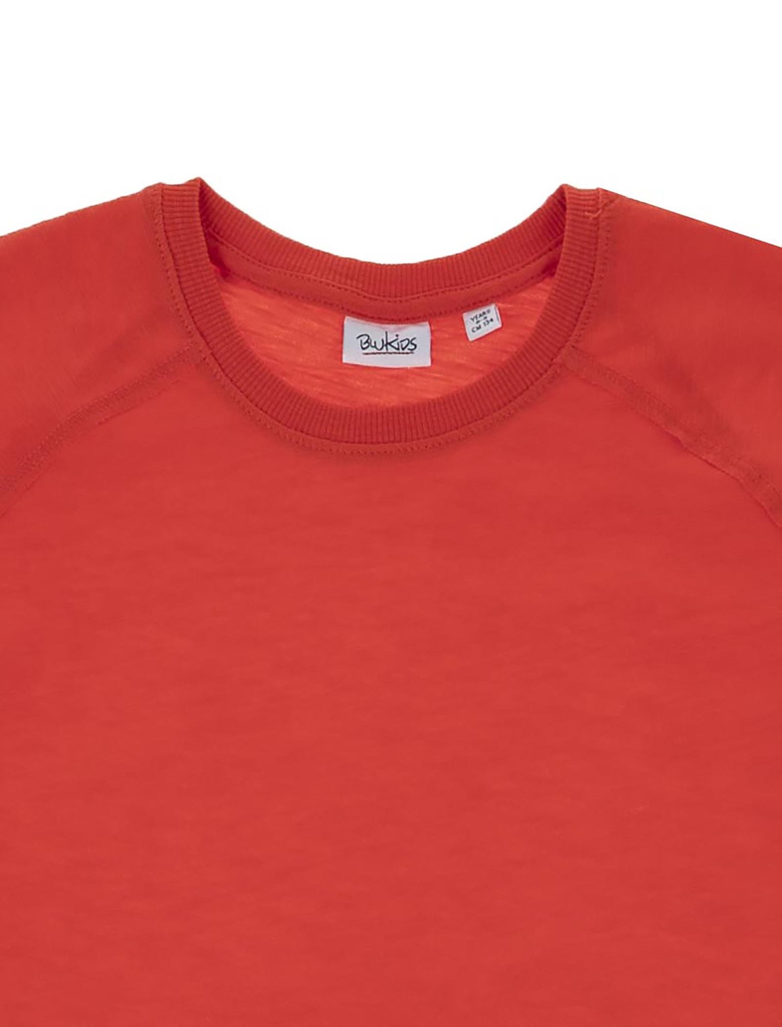 تی شرت نخی یقه گرد پسرانه - بلوکیدز - نارنجي - 4
