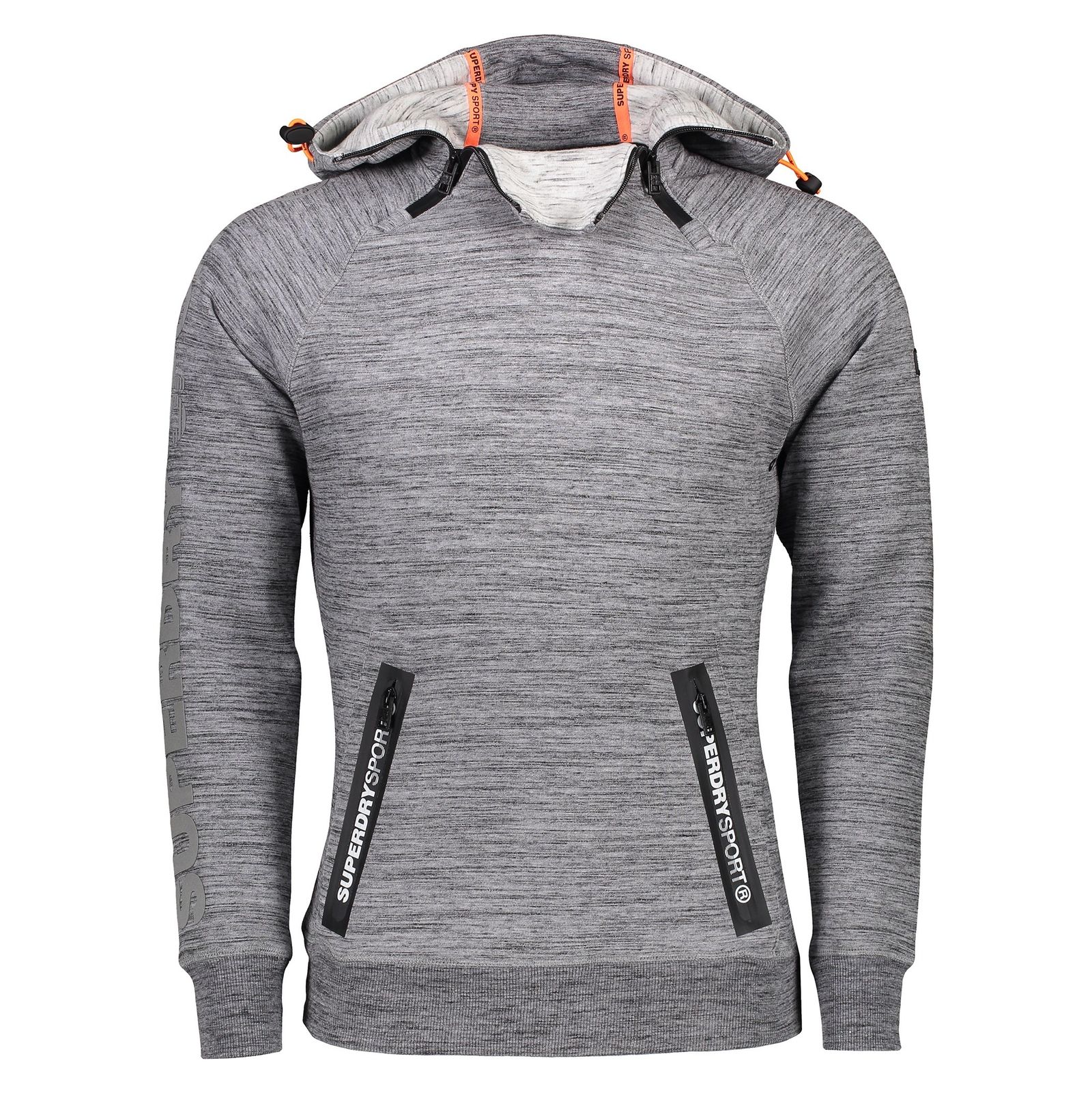 هودی ورزشی جلو بسته مردانه Gym Tech Double Zip - سوپردرای - طوسي - 1