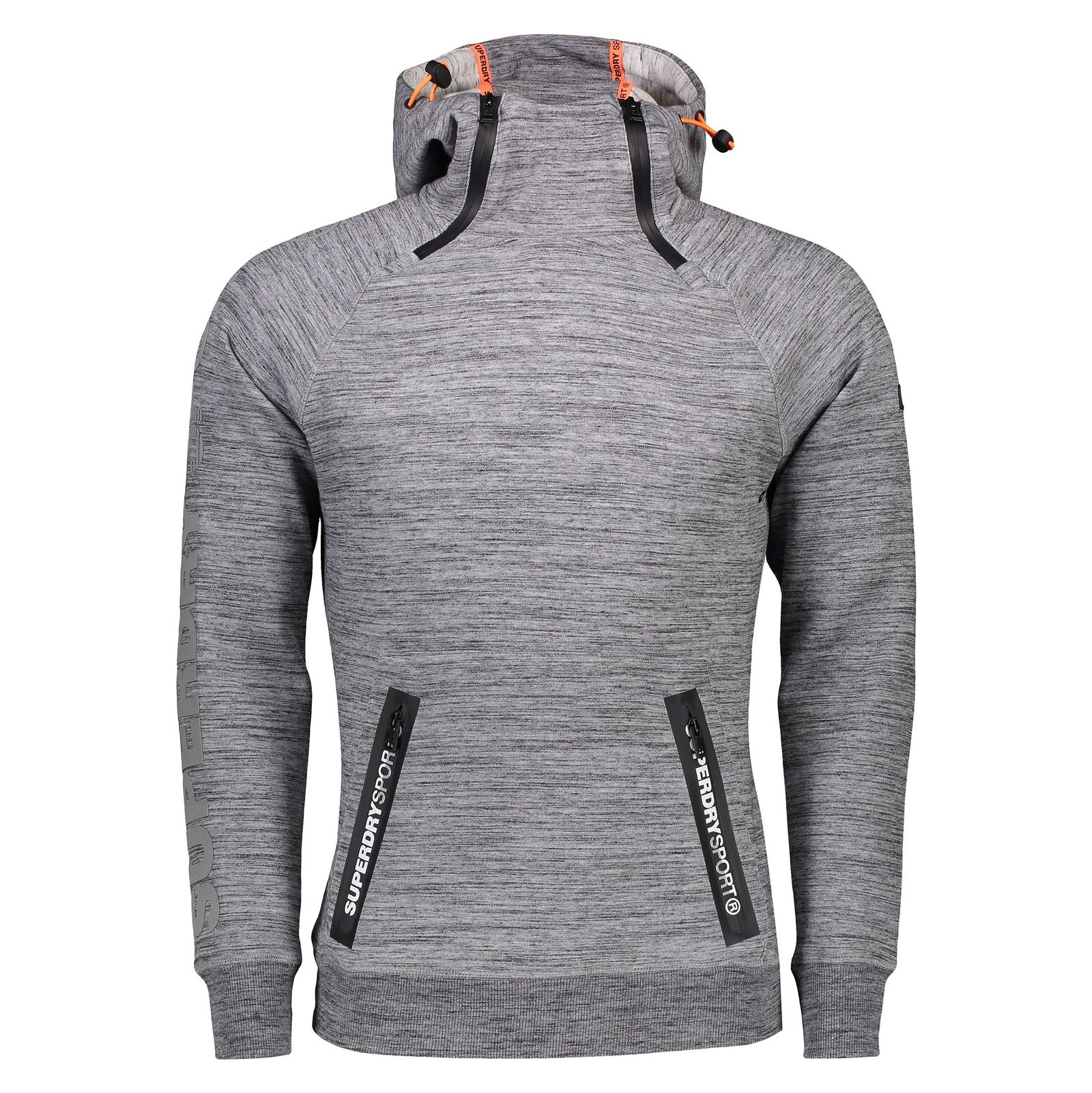هودی ورزشی جلو بسته مردانه Gym Tech Double Zip - سوپردرای - طوسي - 4