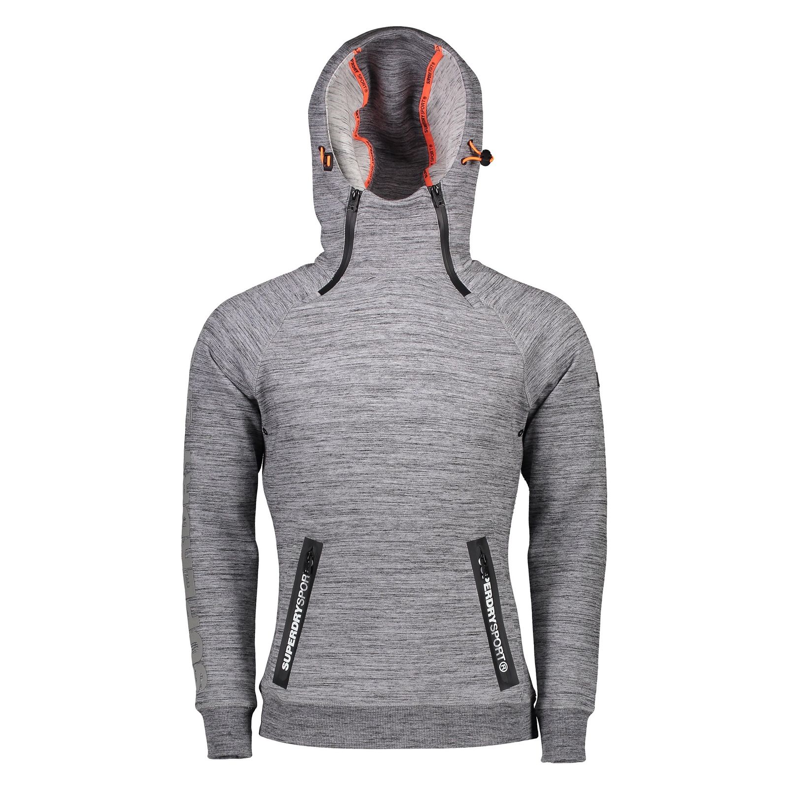 هودی ورزشی جلو بسته مردانه Gym Tech Double Zip - سوپردرای - طوسي - 5