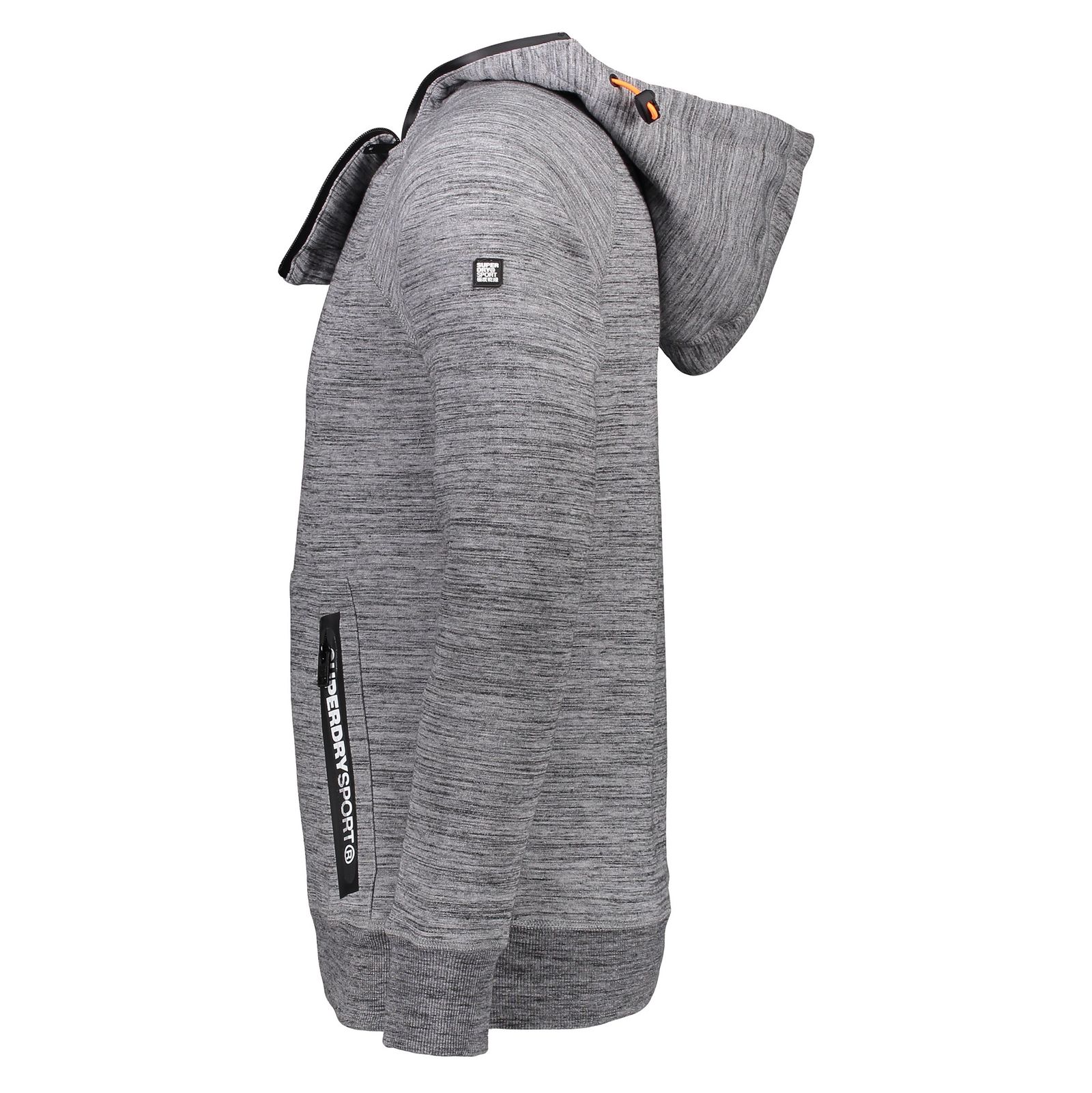 هودی ورزشی جلو بسته مردانه Gym Tech Double Zip - سوپردرای - طوسي - 6