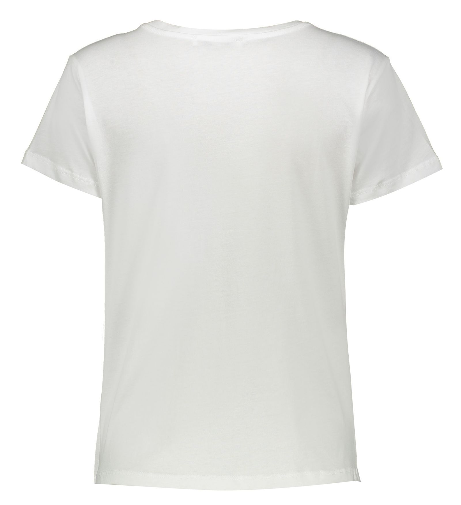 تی شرت نخی یقه گرد زنانه - مانگو - سفید - 4
