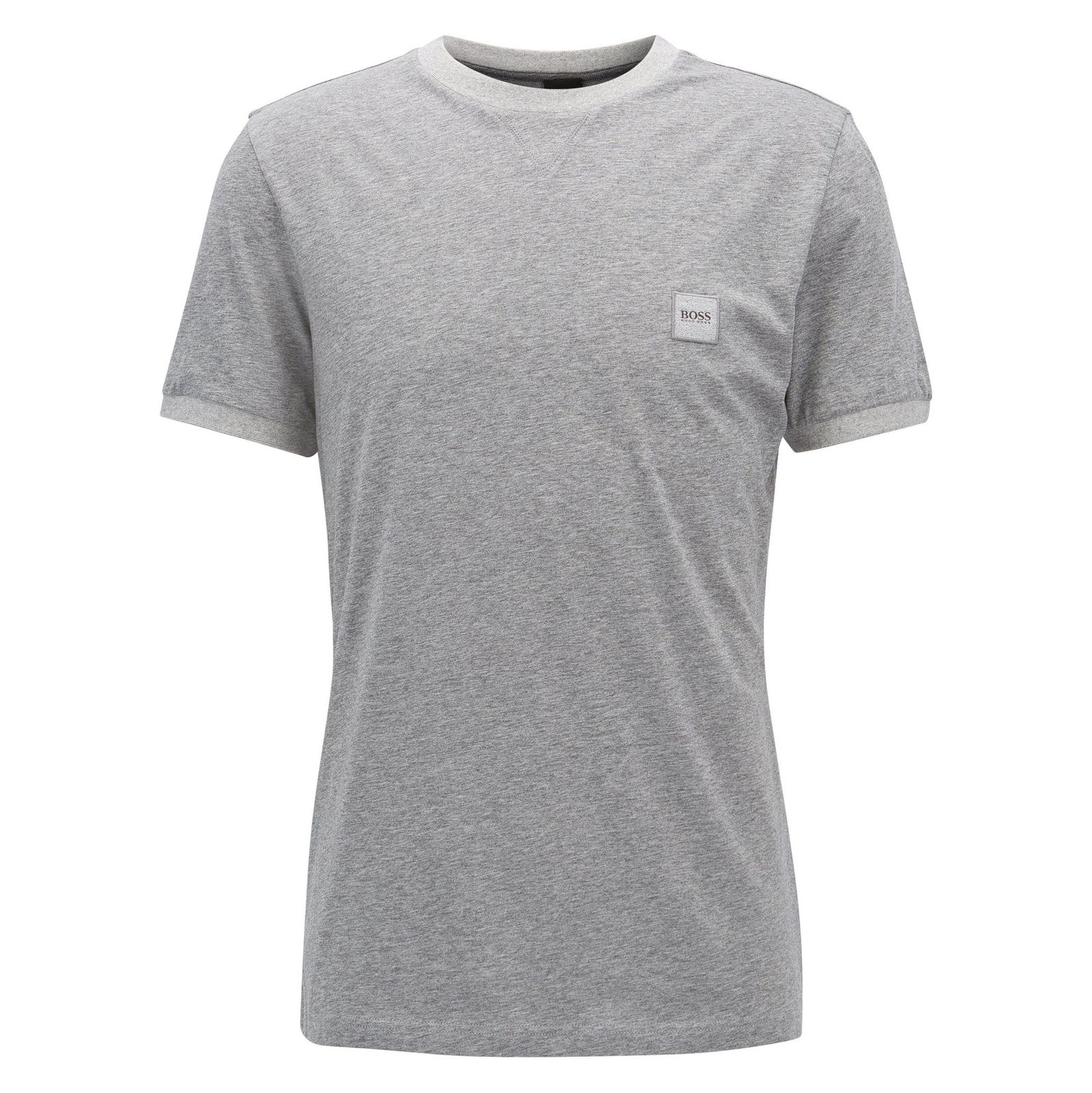 تی شرت نخی یقه گرد مردانه Topical - باس اورنج - طوسي - 1