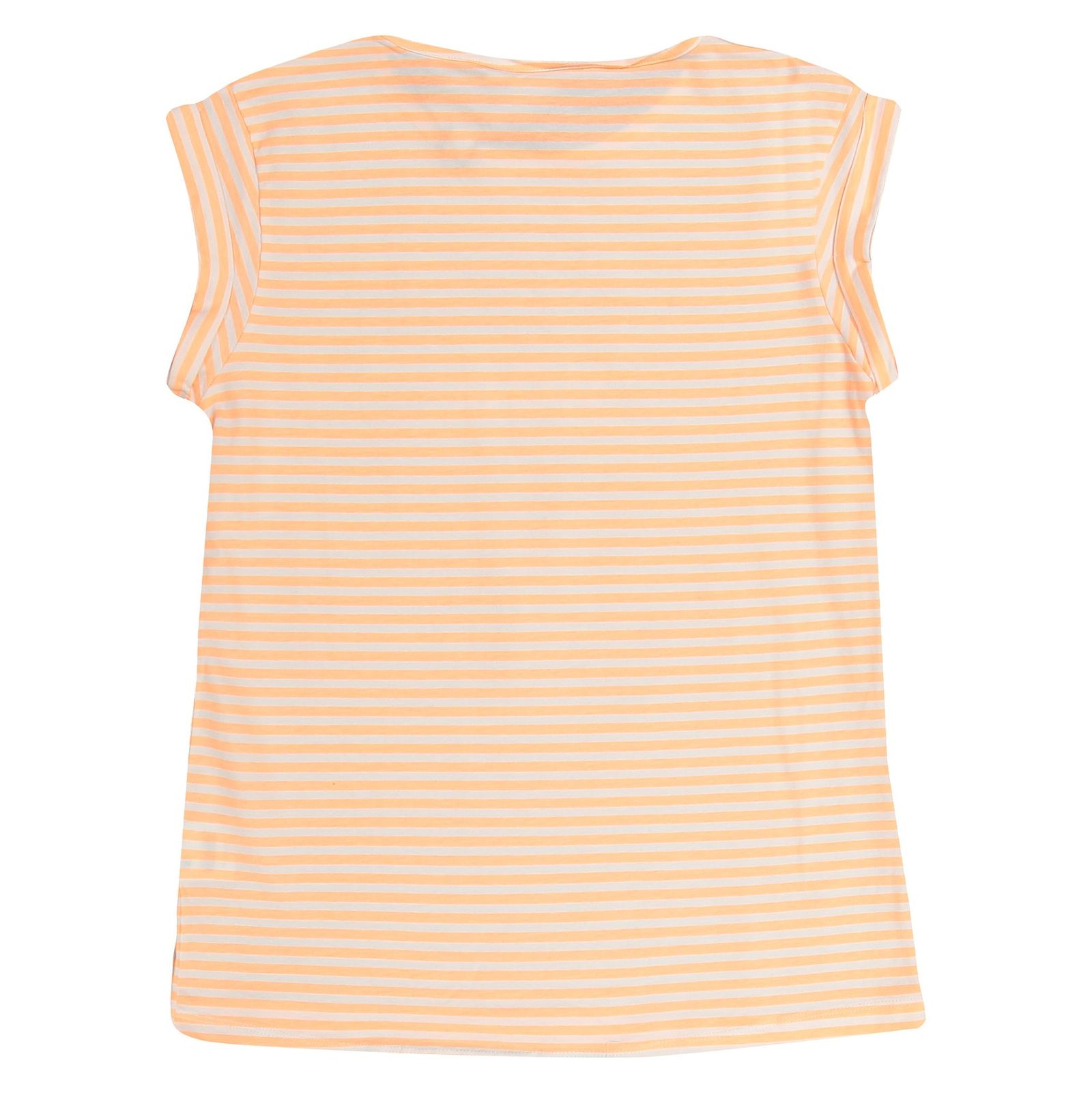 تی شرت نخی یقه گرد دخترانه - بلوکیدز - نارنجي - 3