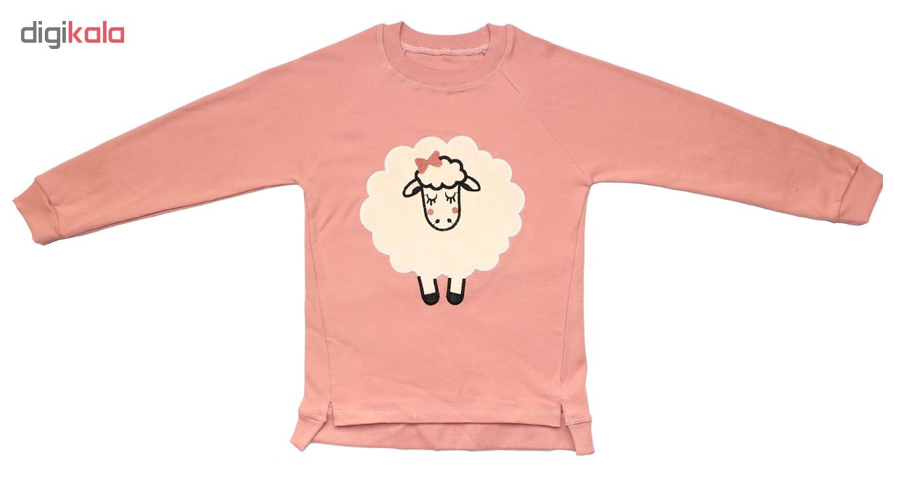 ست 2 تکه لباس کودک مدل Sheep رنگ صورتی