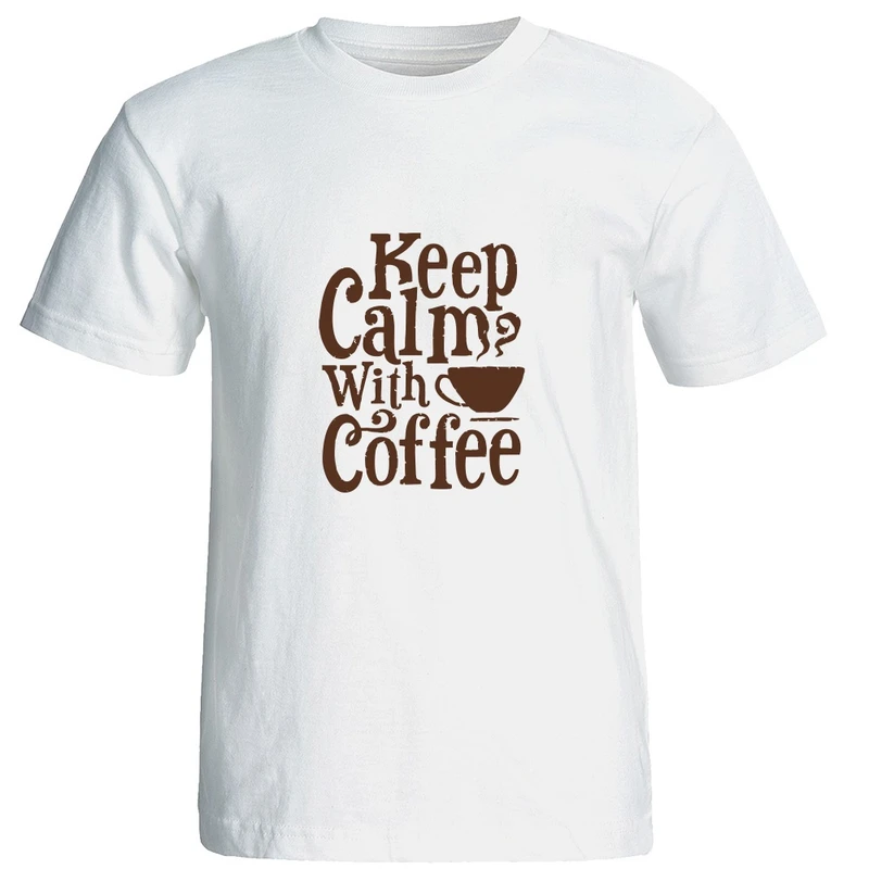 تی شرت آستین کوتاه مردانه طرح قهوه کد 20317