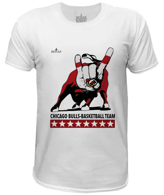 تیشرت مردانه روناس طرح شیکاگو بولز