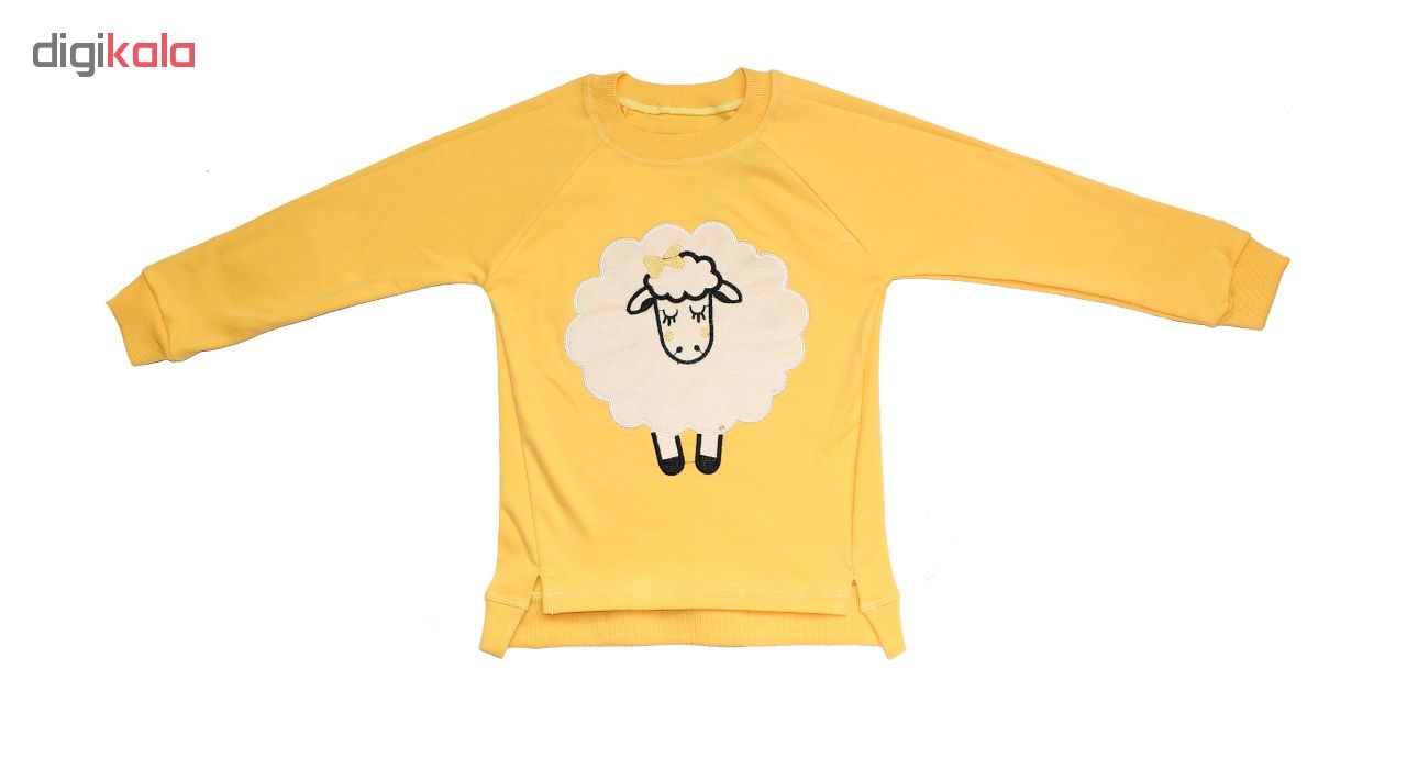 ست 2 تکه لباس بچگانه مدل Sheep رنگ زرد