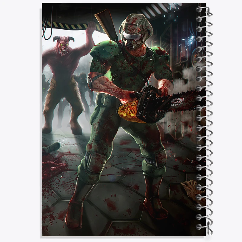 دفتر شطرنجی 50 برگ خندالو مدل بازی رستاخیز (Doom) کد 31383