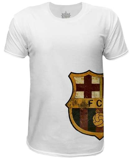 تیشرت مردانه روناس طرح بارسلونا