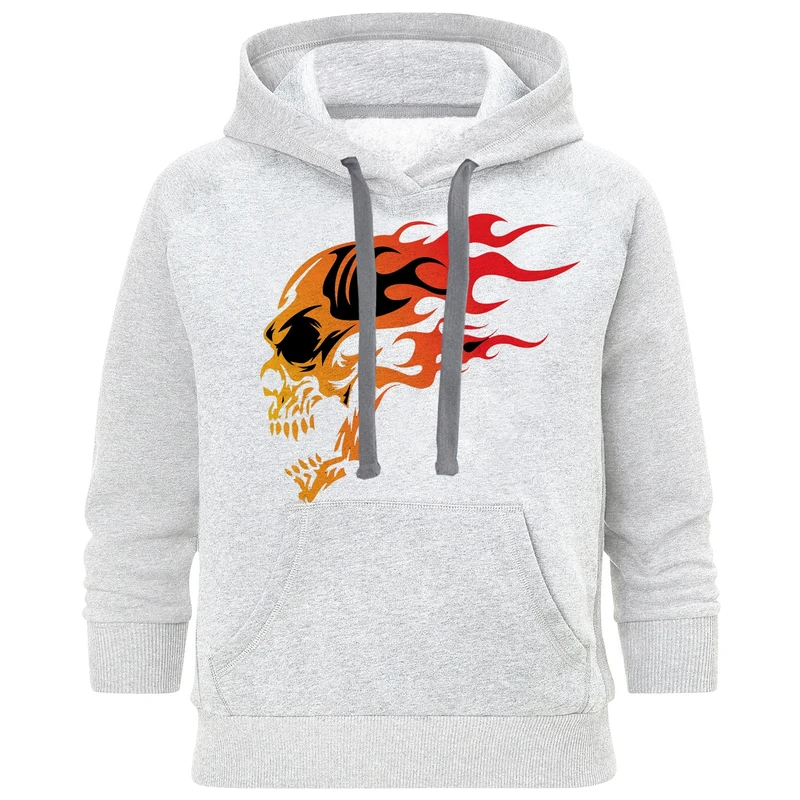 هودی مردانه طرح اسکلت آتشین کد S235